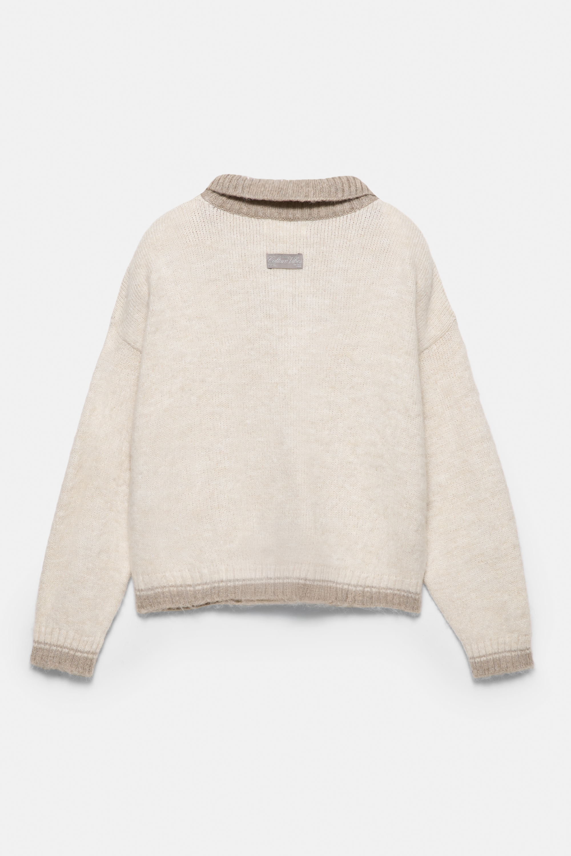 Polo collar sweater