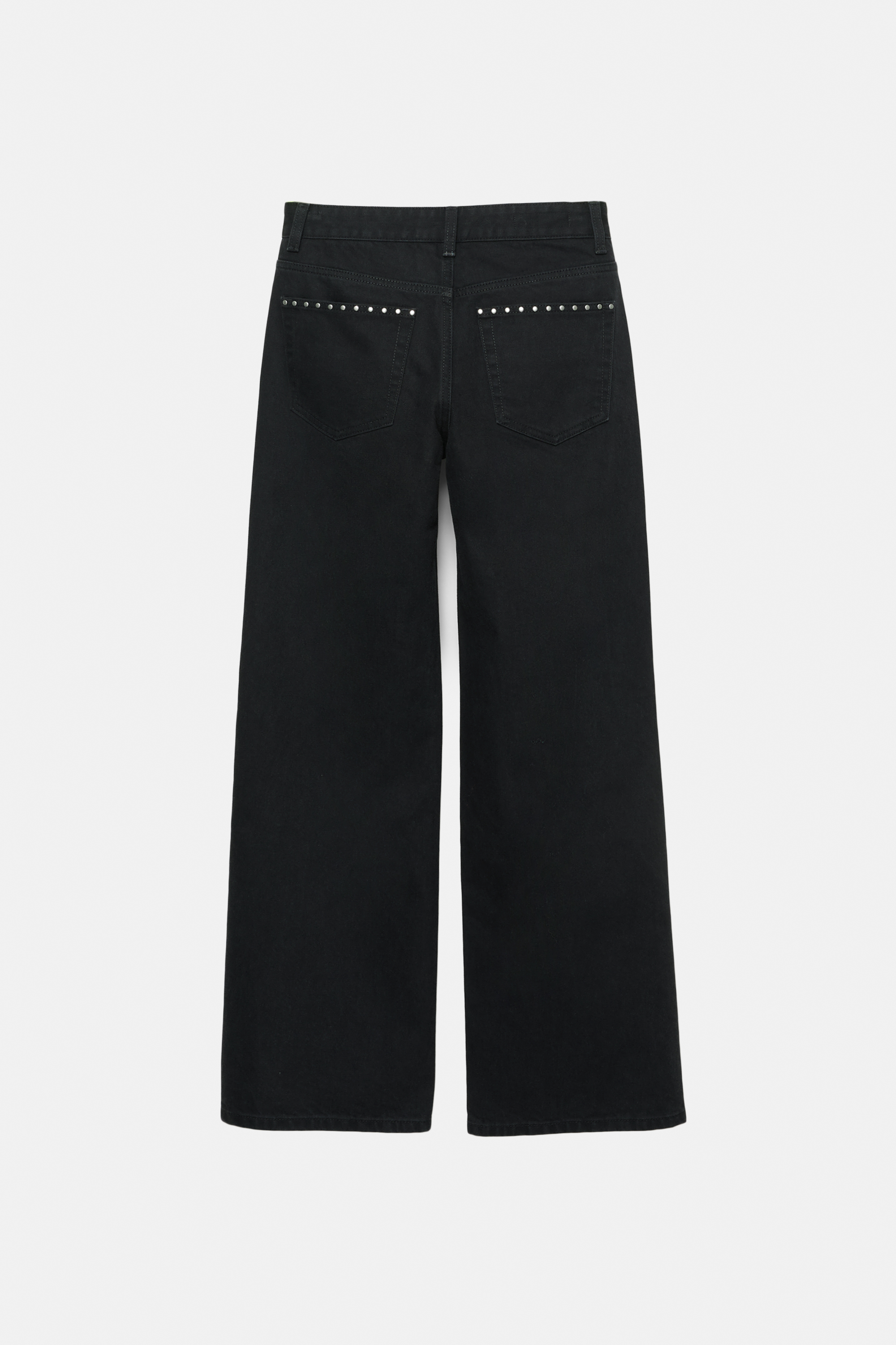 Straight-leg jeans with studs