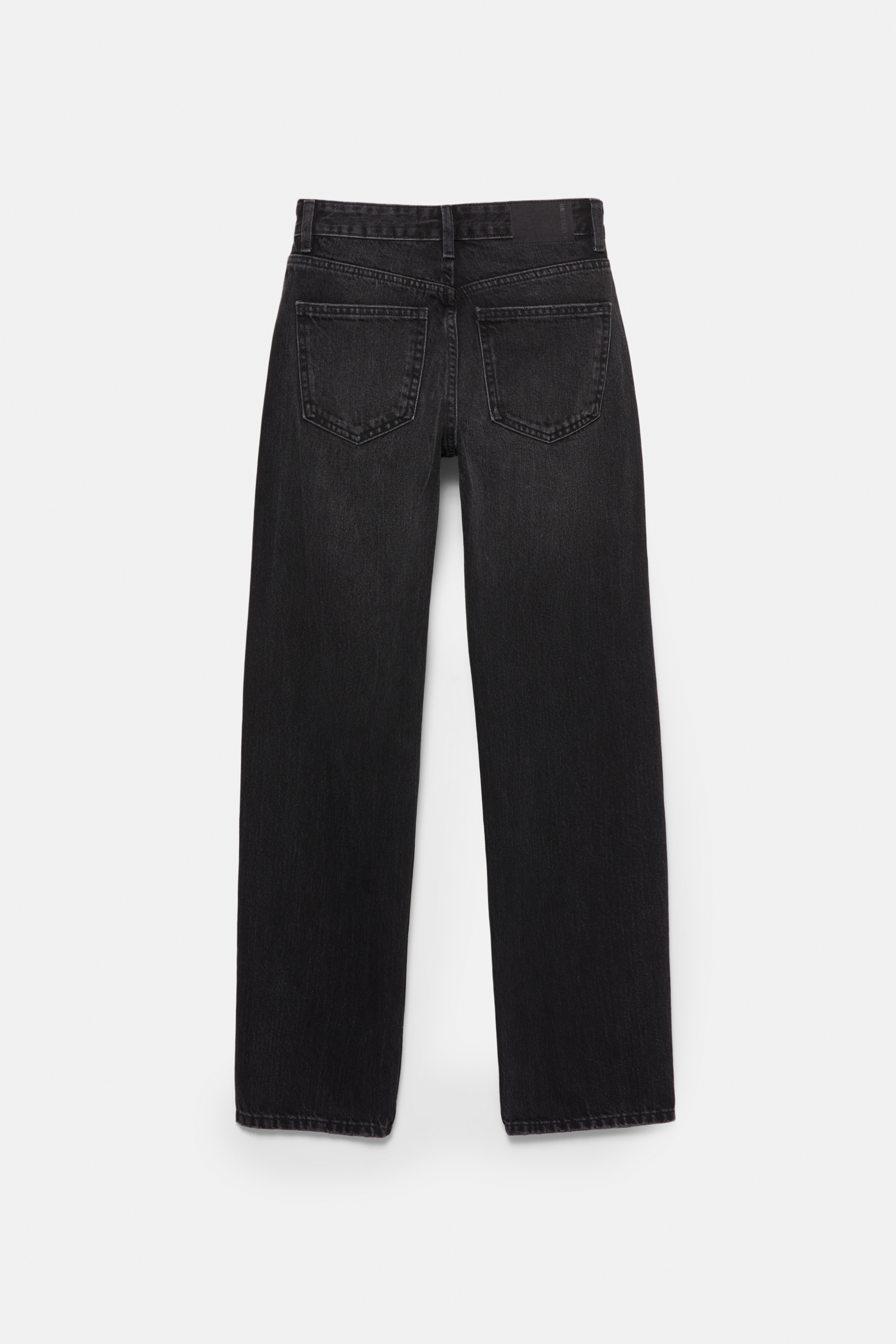 Gerade geschnittene Jeans mit halbohem Bund