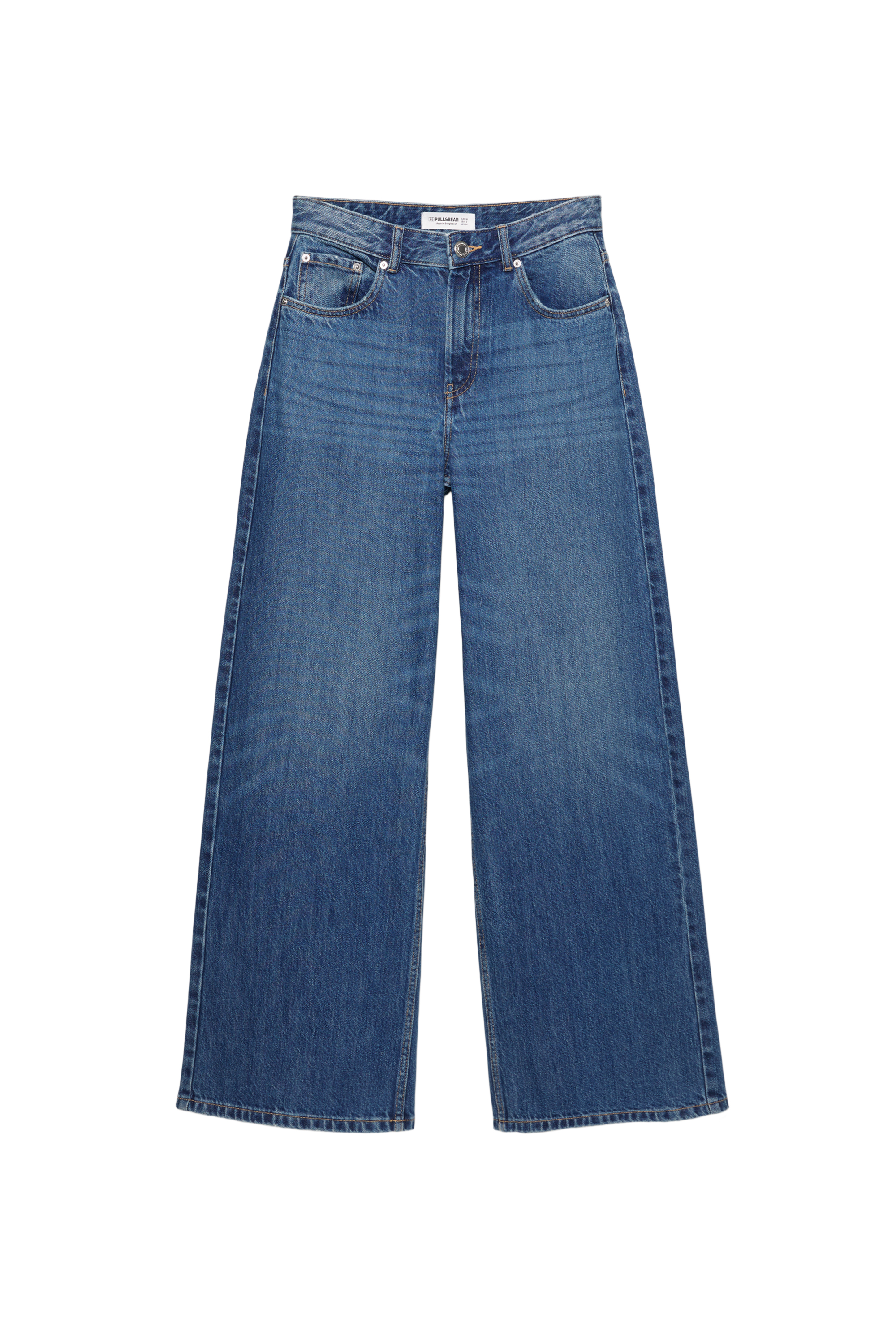 Jean Baggy Taille Haute - LEFT GIRL - Femme - Bleu foncé - Poche à Rabat Bleu foncé Jean Baggy Taille Haute - LEFT GIRL - Femme - Bleu foncé - Poche à Rabat Bleu foncé