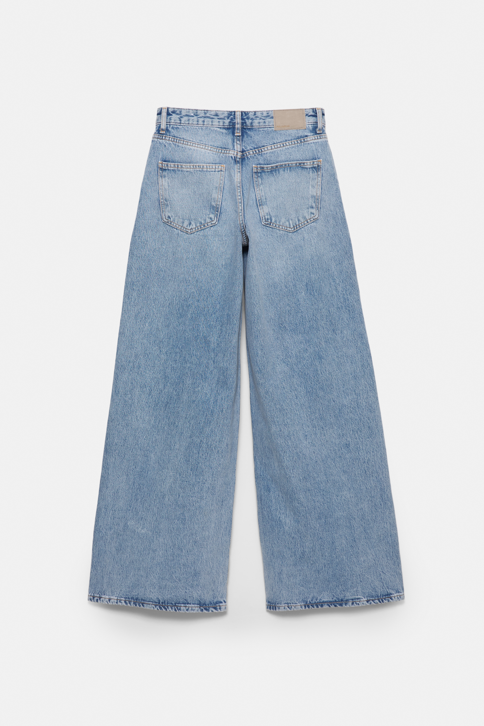 Low-rise wide-leg jeans