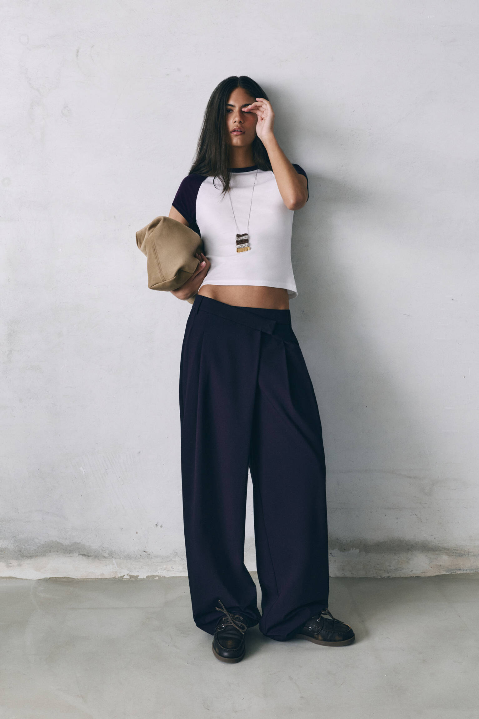 Pantalon de costume taille croisée - Pull&Bear Monaco