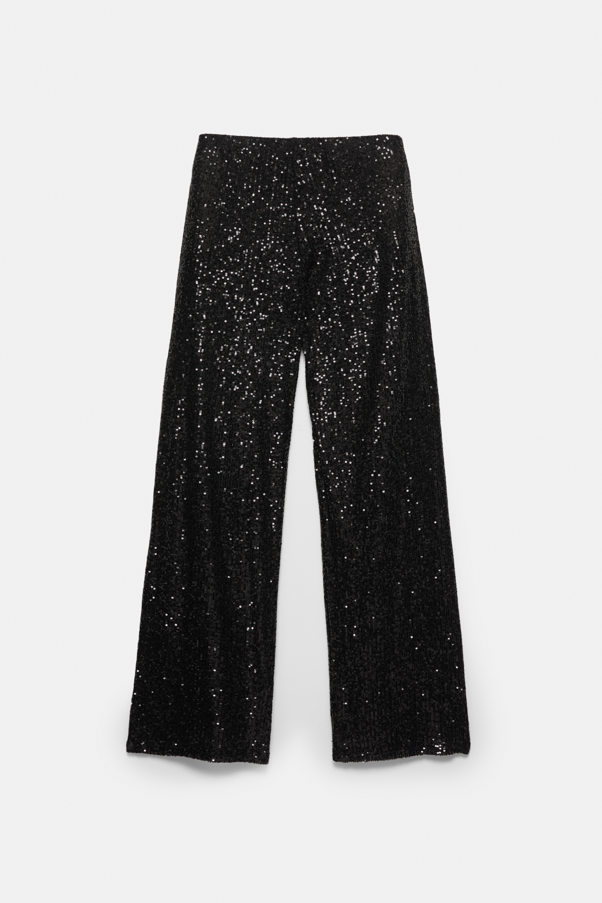 Black sequin pants