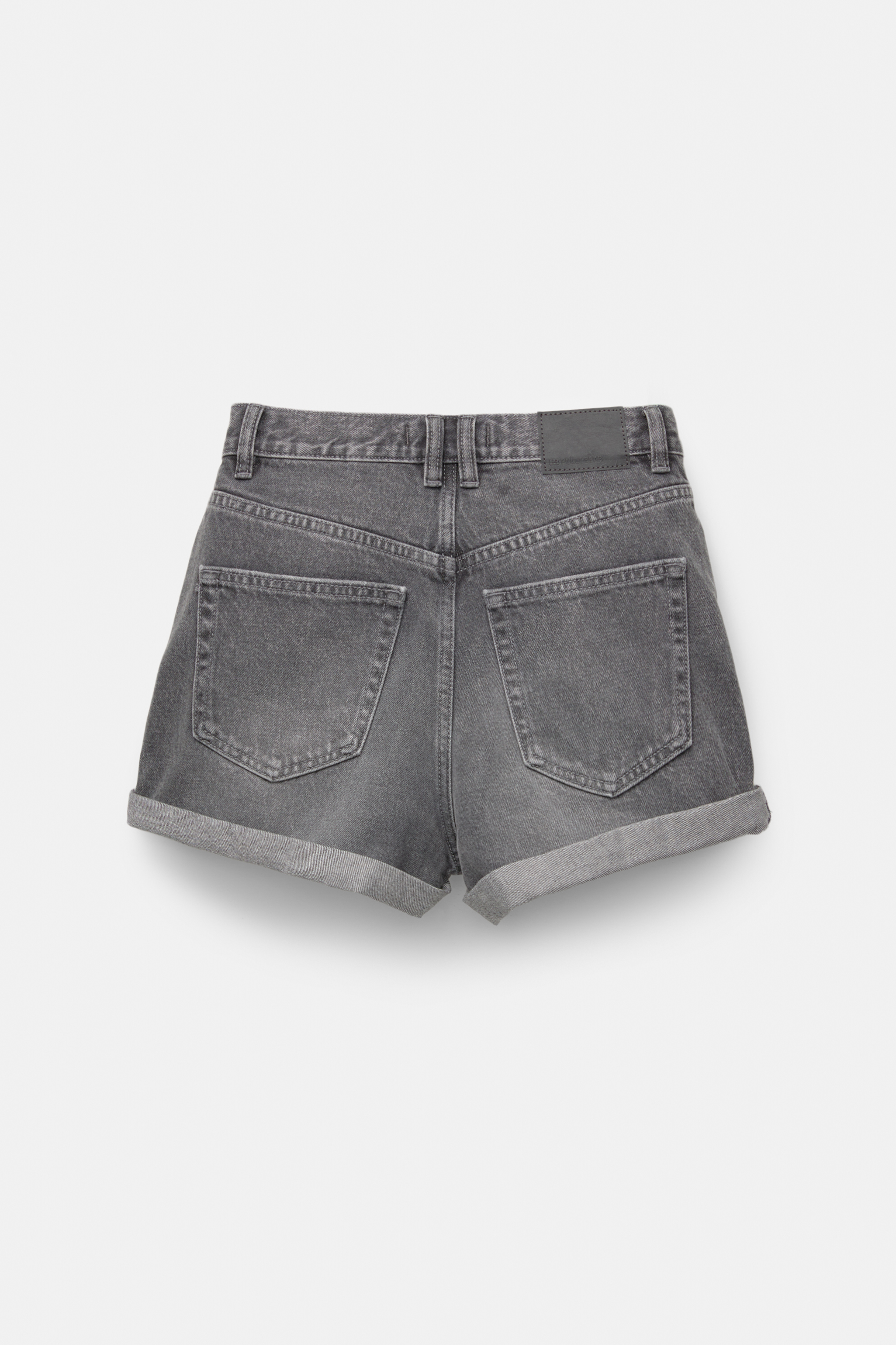 Short en jean mom fit ourlet