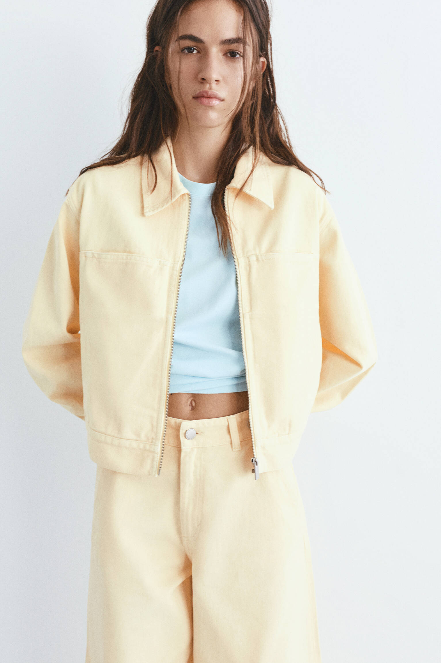 Sarı utility ceket - Görsel 17