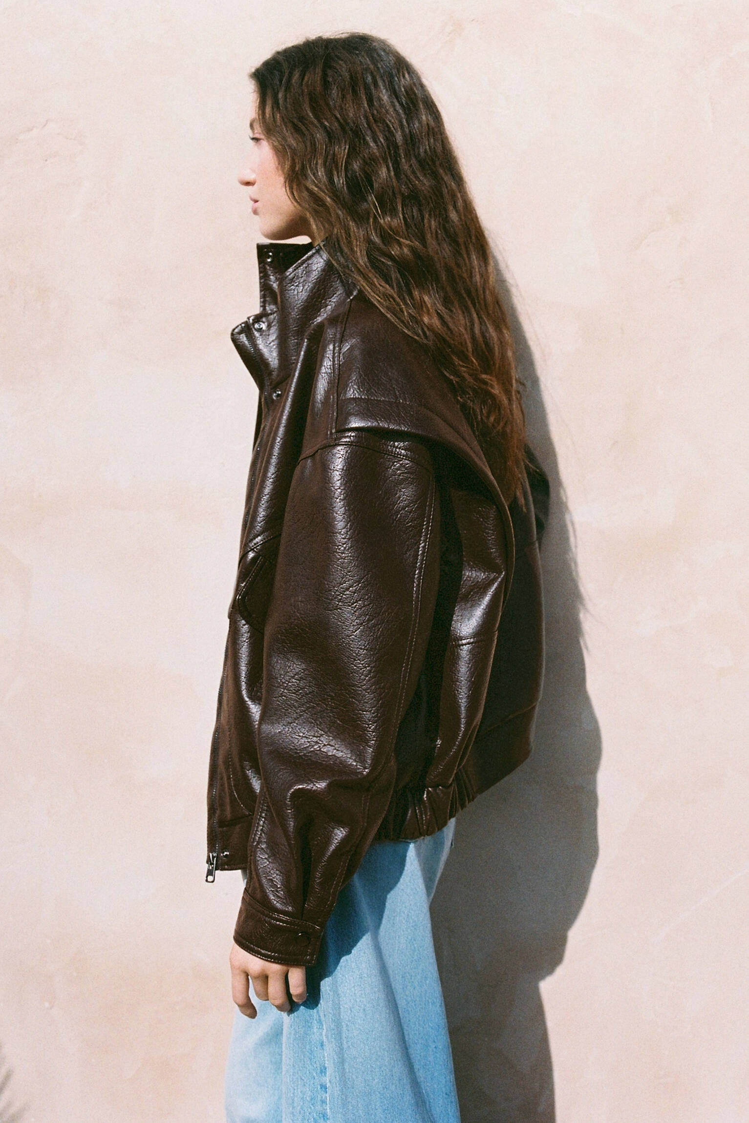 Suni deri ceket - Görsel 21