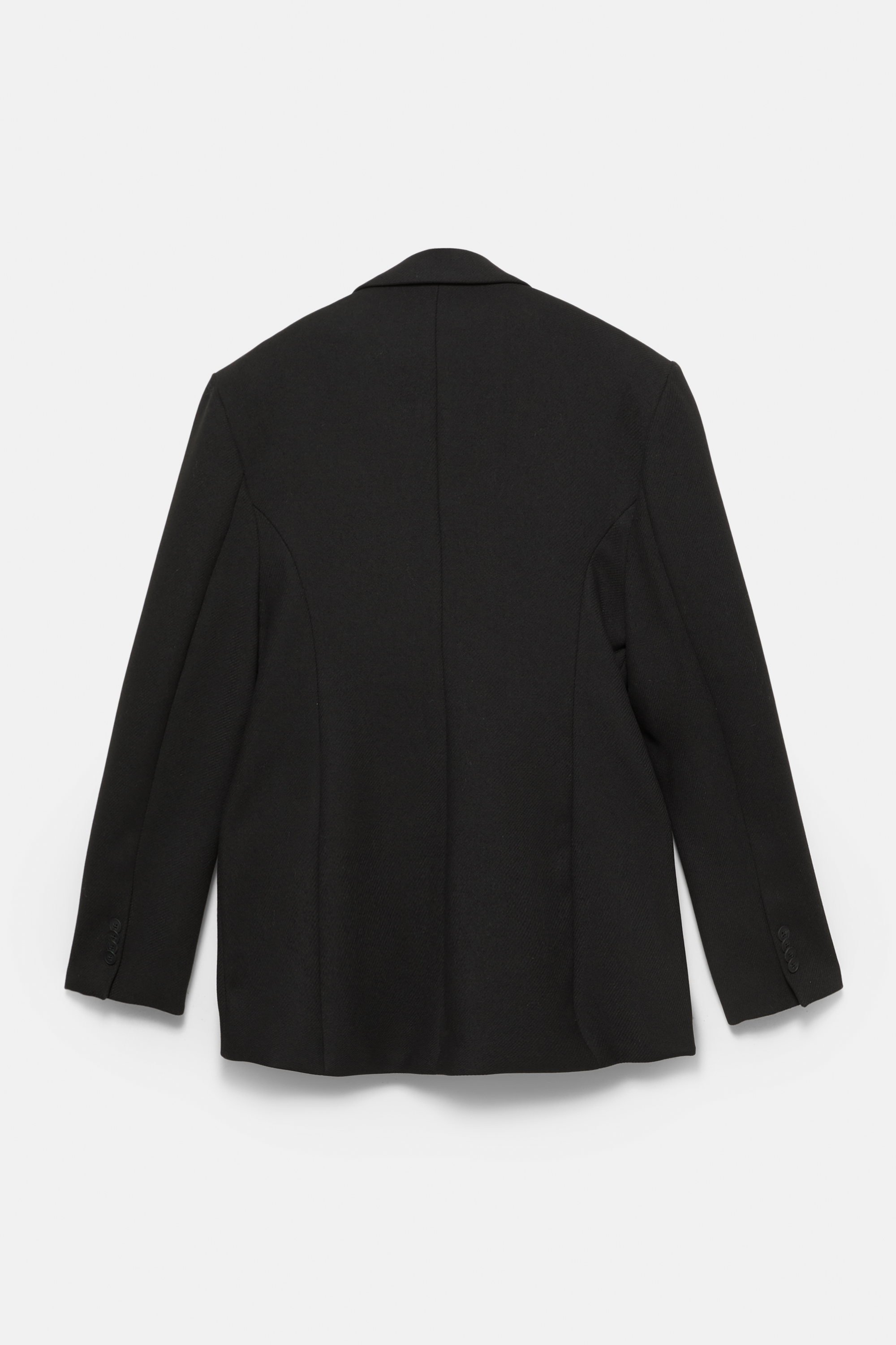 Fitted short felt texture coat