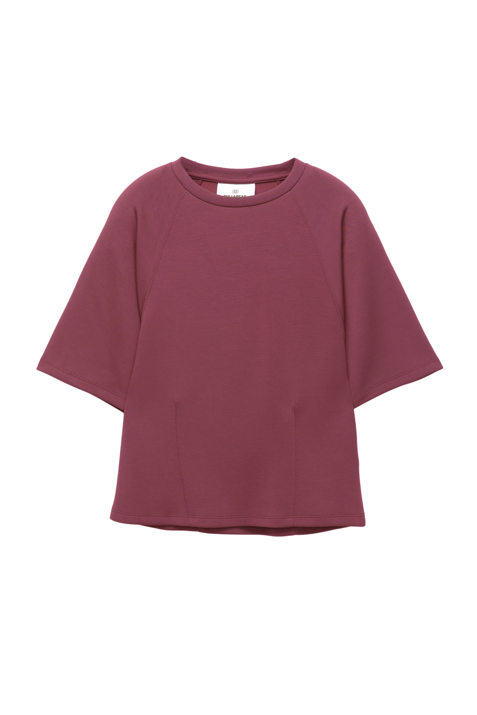 Sweater met korte mouw en modal