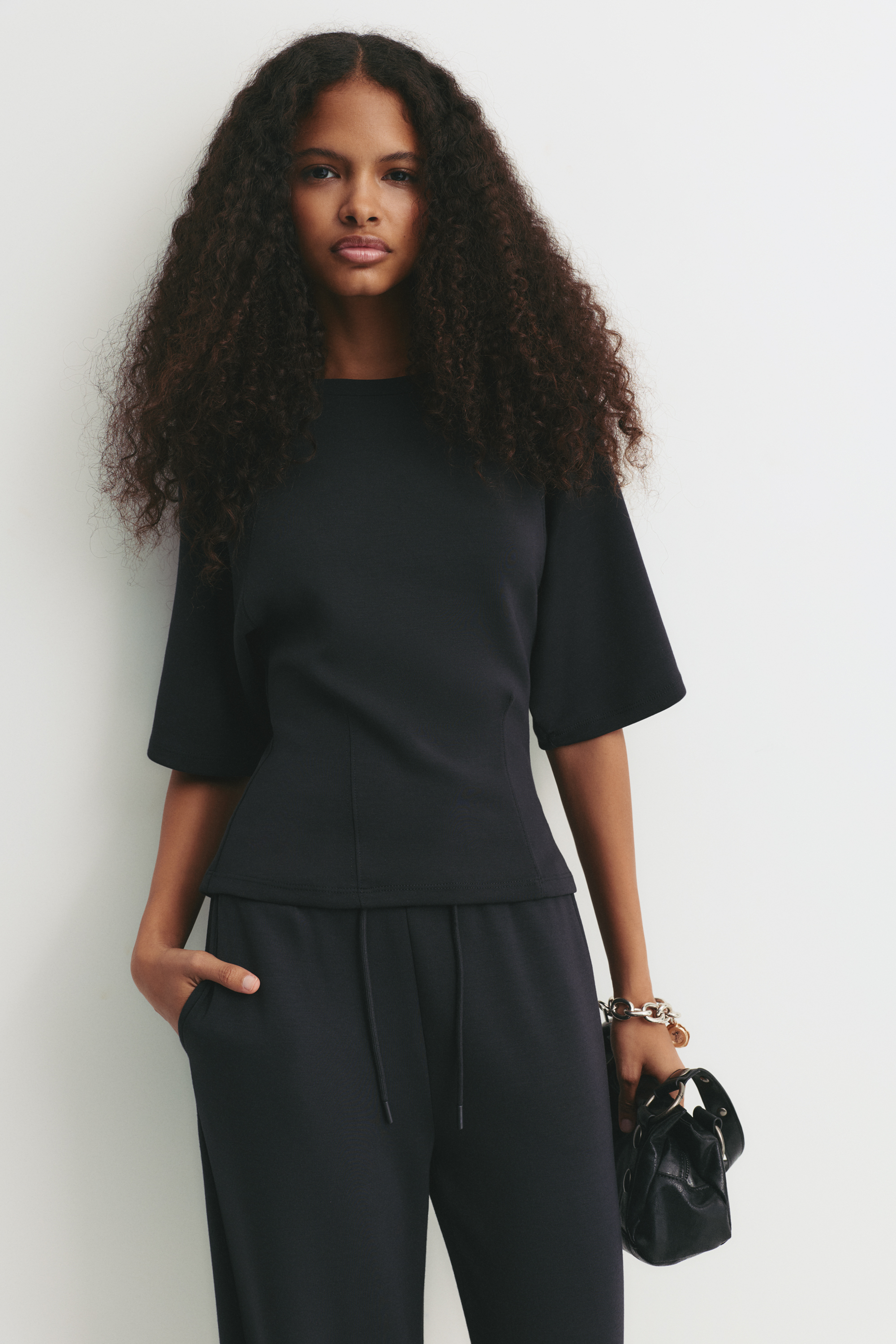 Felpa a maniche corte con modal