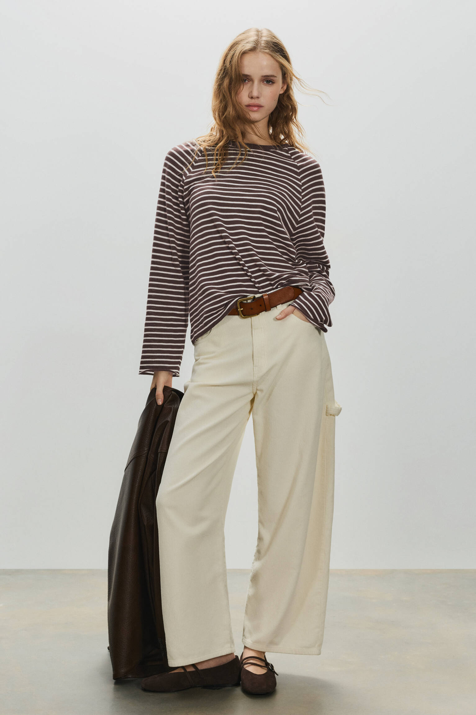 T-shirt manches longues raglan - pull&bear