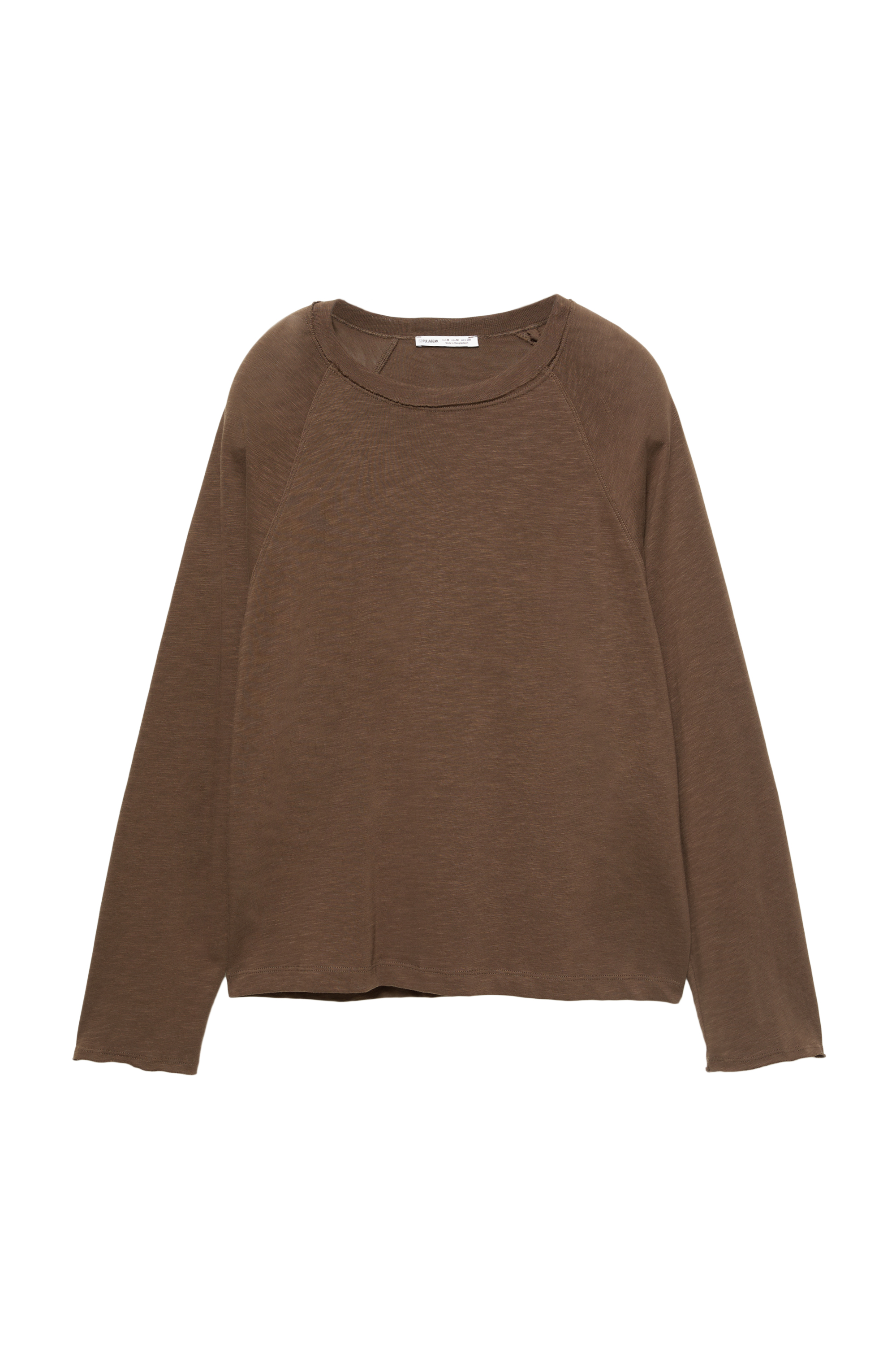 T-shirt met lange raglanmouw