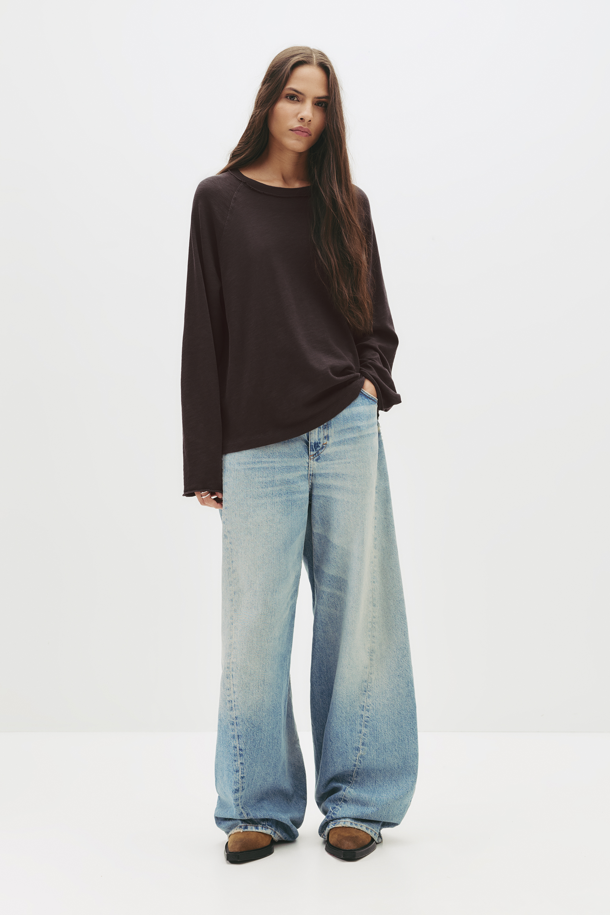 Langärmeliges Raglan-T-Shirt