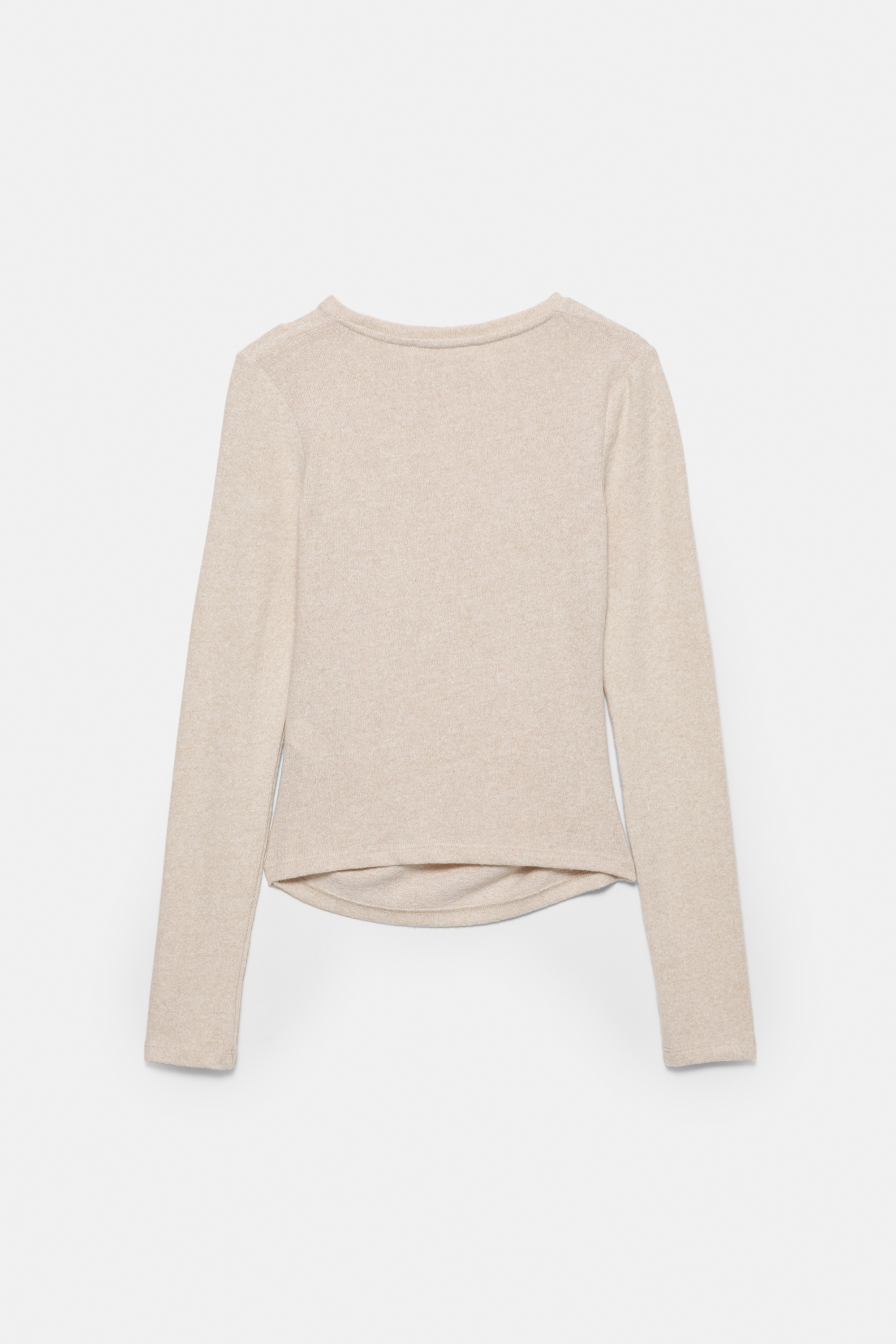 Soft-Touch-T-Shirt mit Raffungen