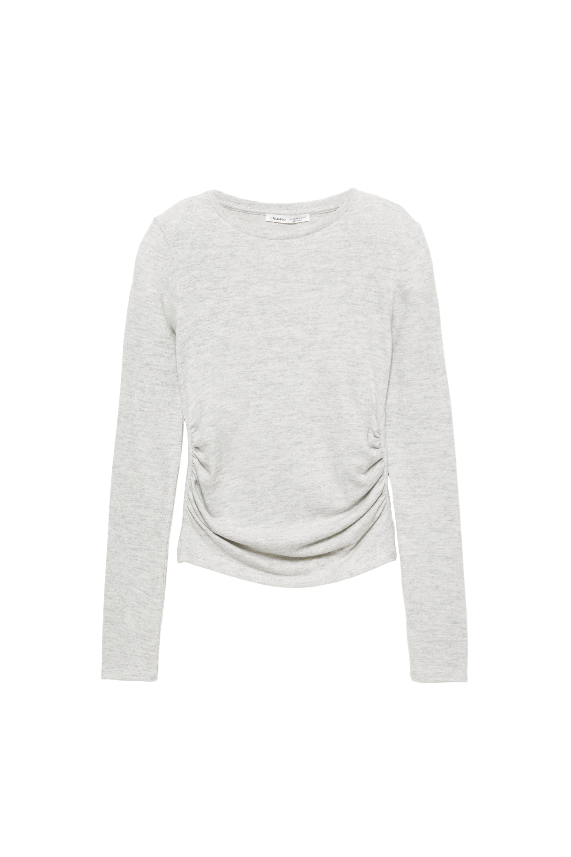 Soft-Touch-T-Shirt mit Raffungen