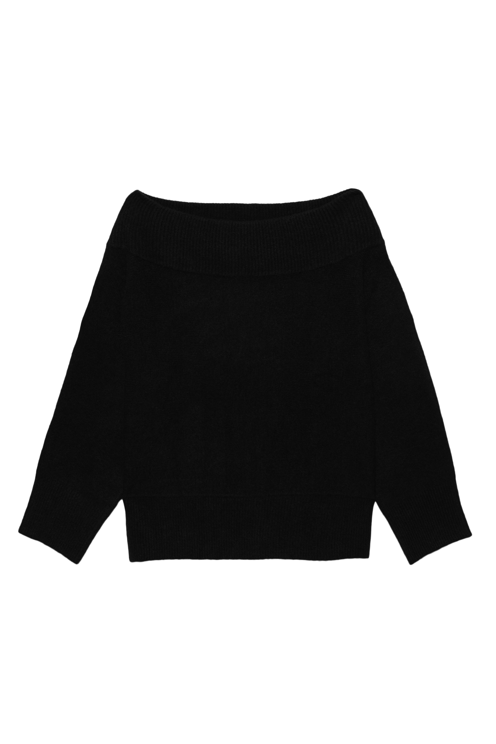 Asymmetric soft knit sweater