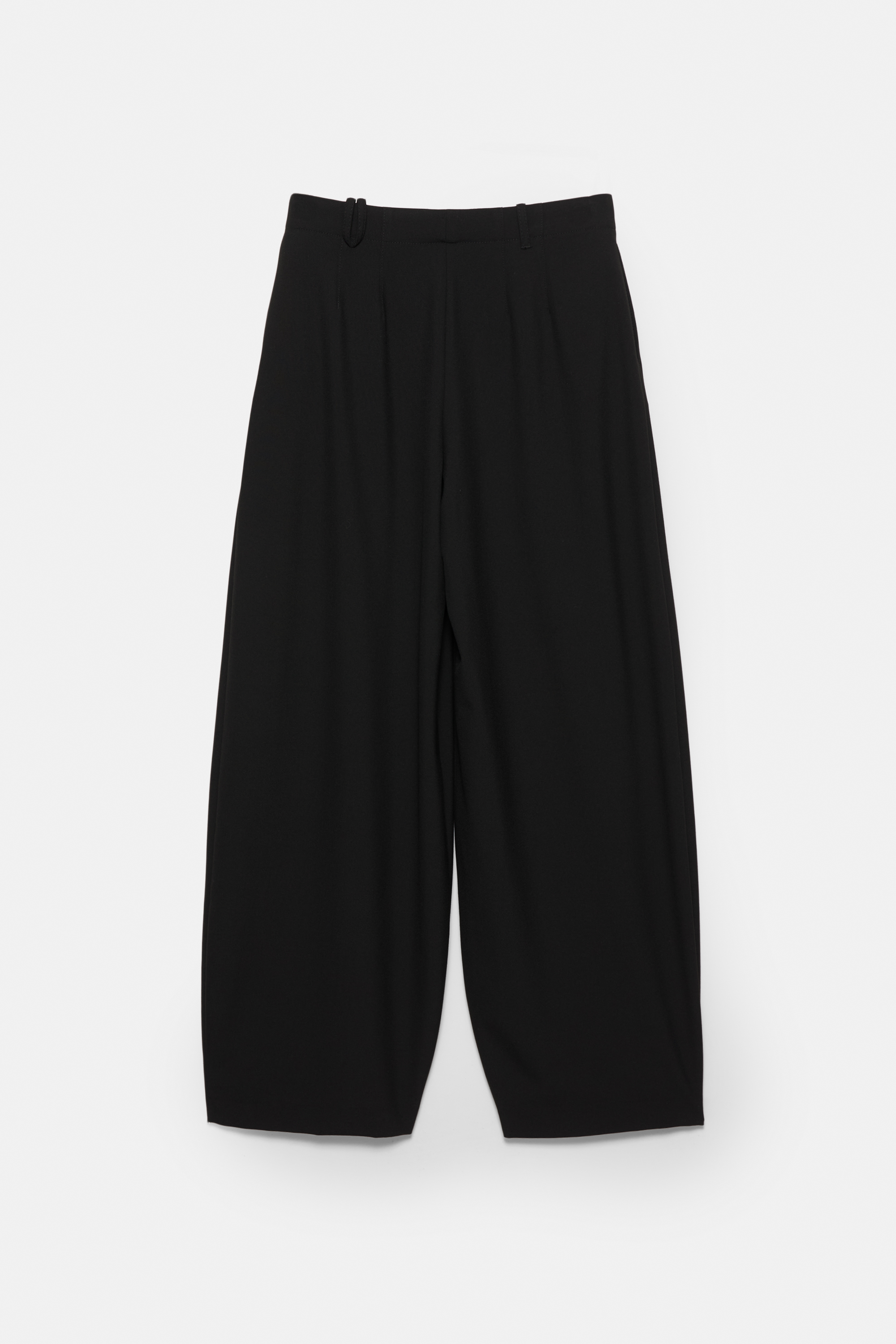Darted barrel trousers
