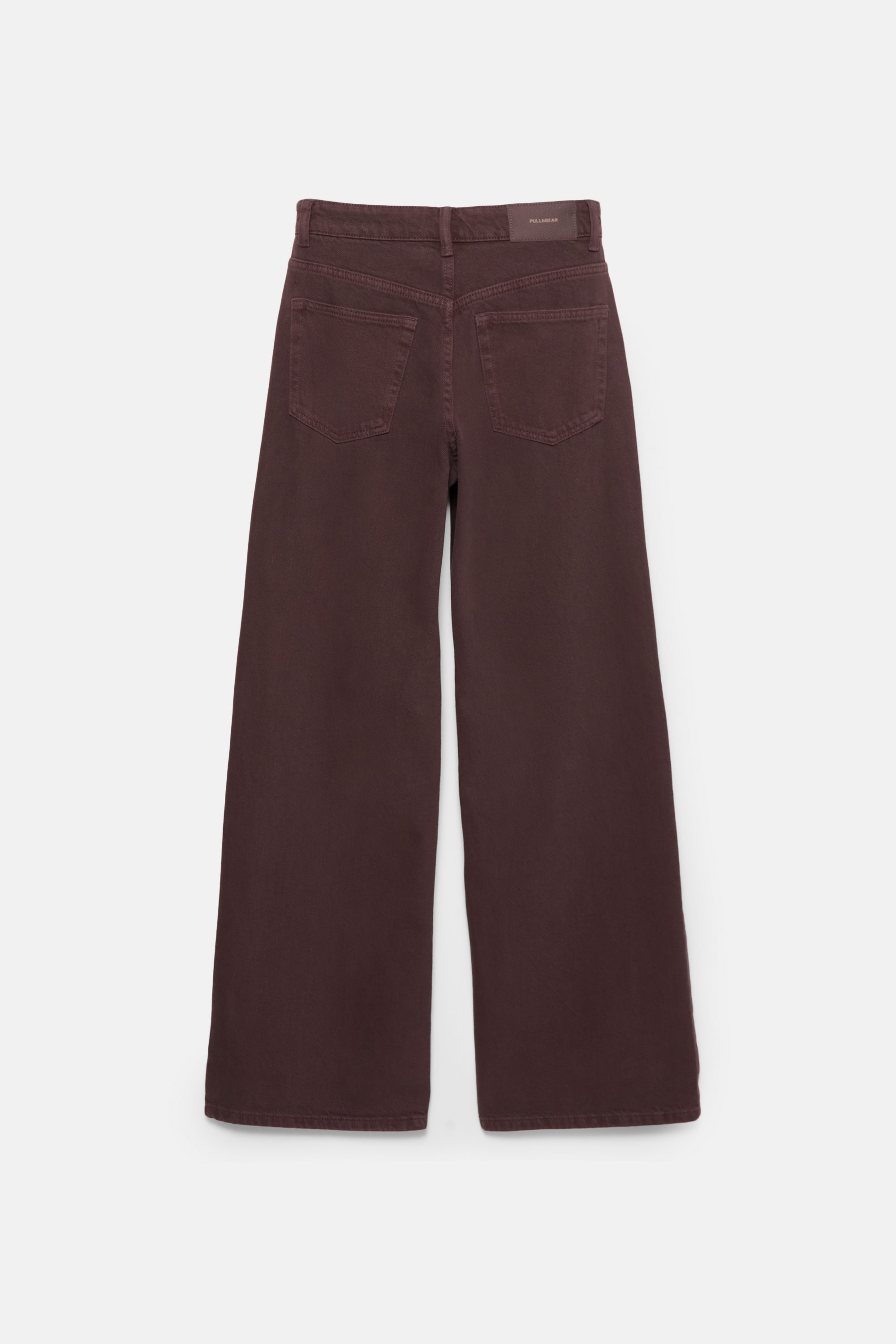 Ψηλόμεσο τζιν παντελόνι με φαρδύ μπατζάκι