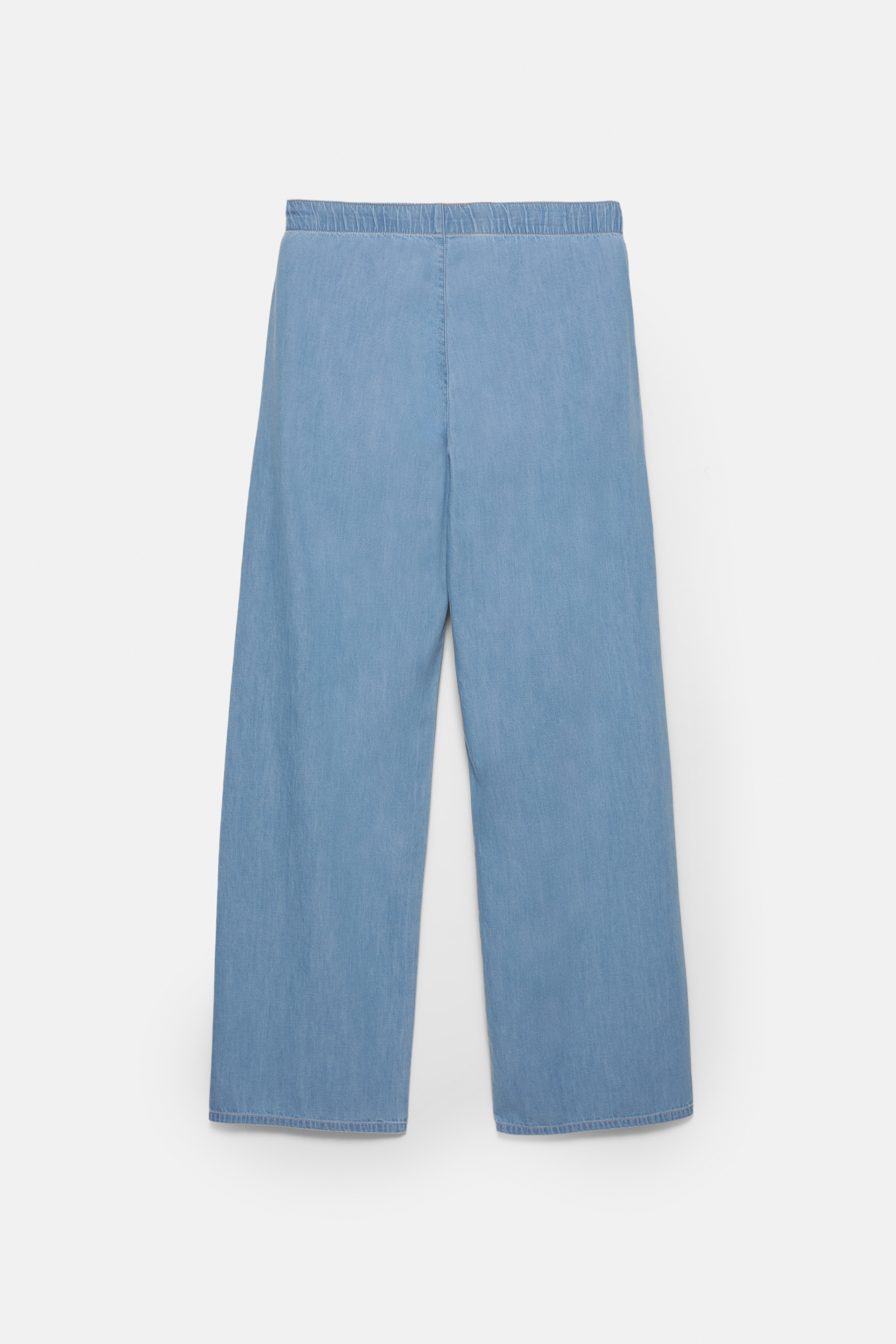 جينز فضفاض بخصر مطاطي