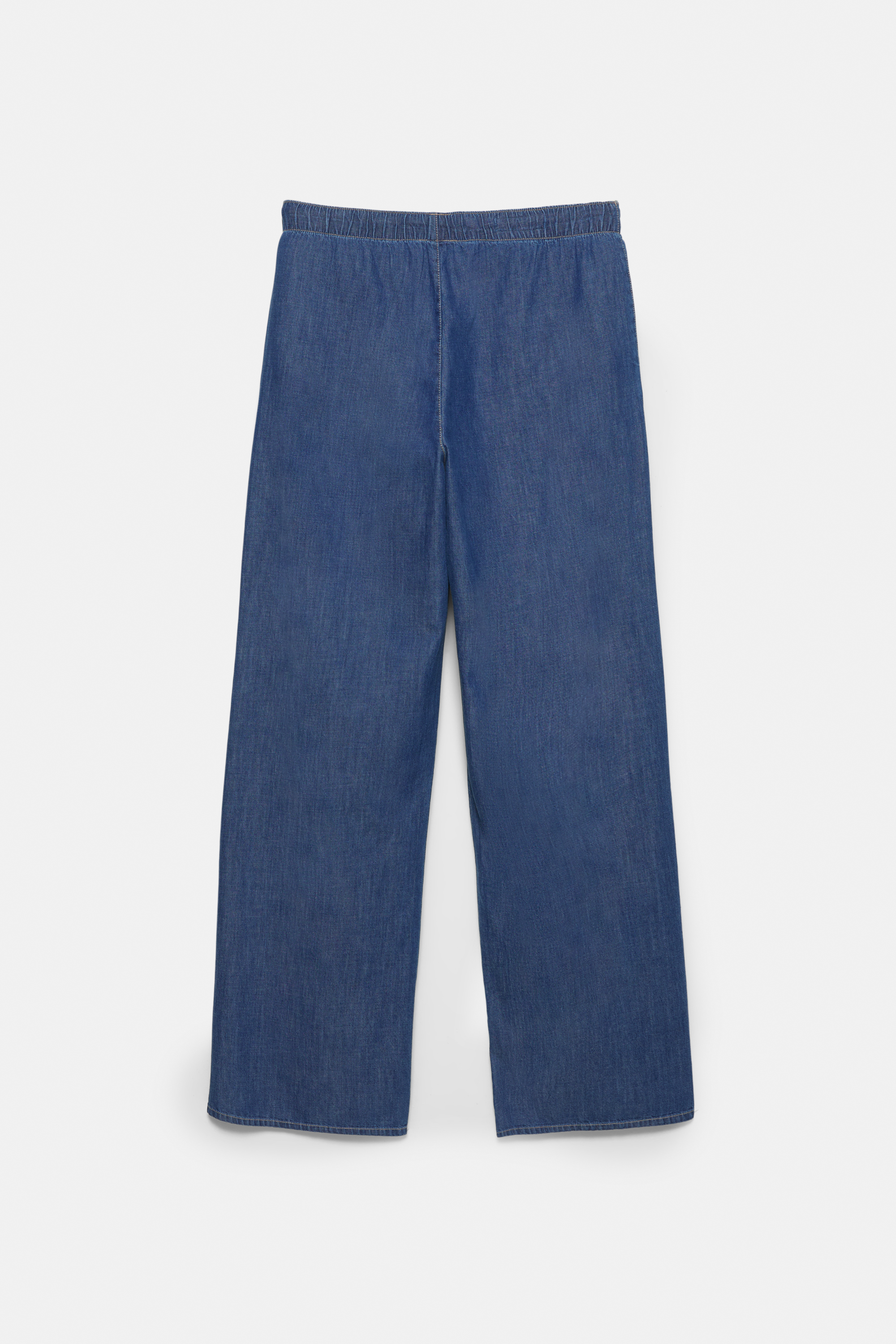 جينز فضفاض بخصر مطاطي