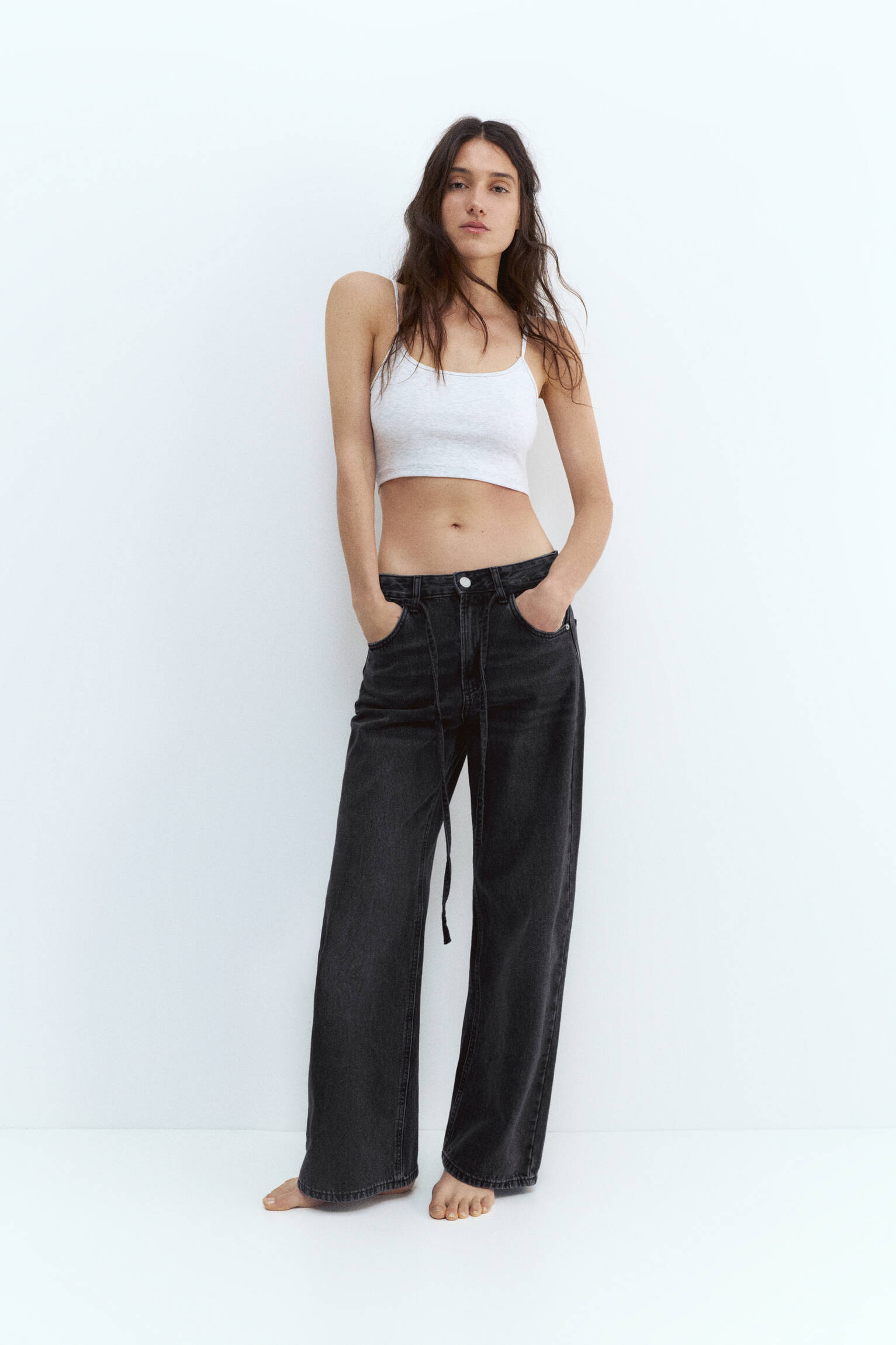 Bağcıklı baggy jean - Görsel 178