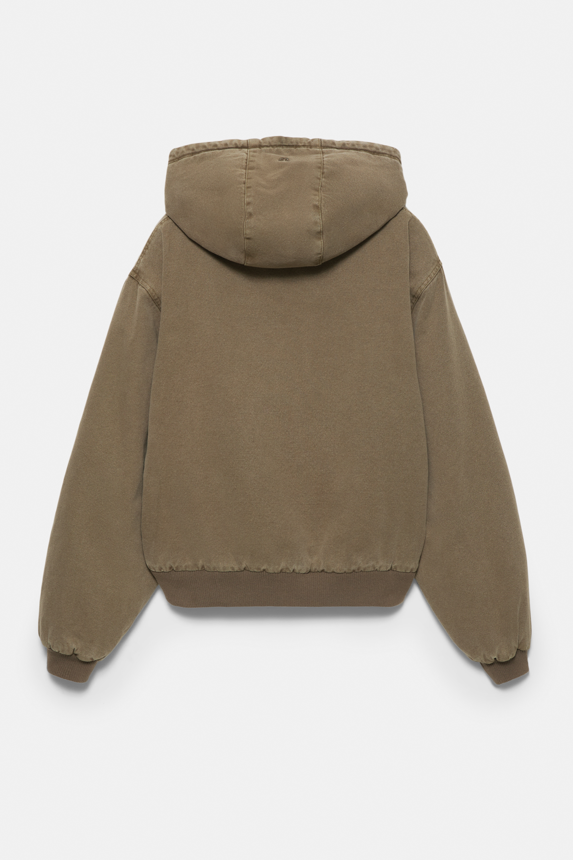 Suni yünlü iç astarlı kapüşonlu ceket