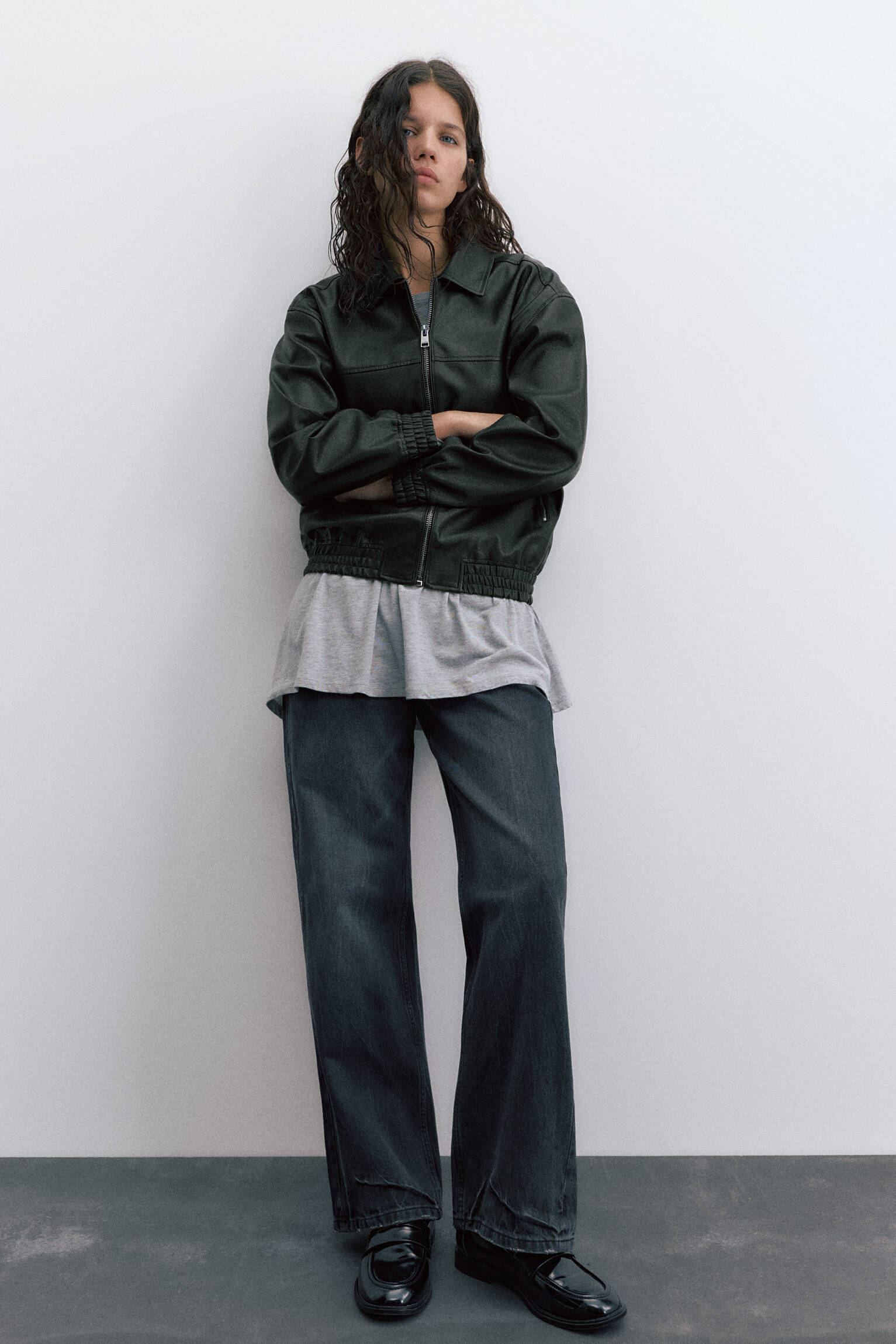 Suni Deri Baba Kesim Ceket - Görsel 152