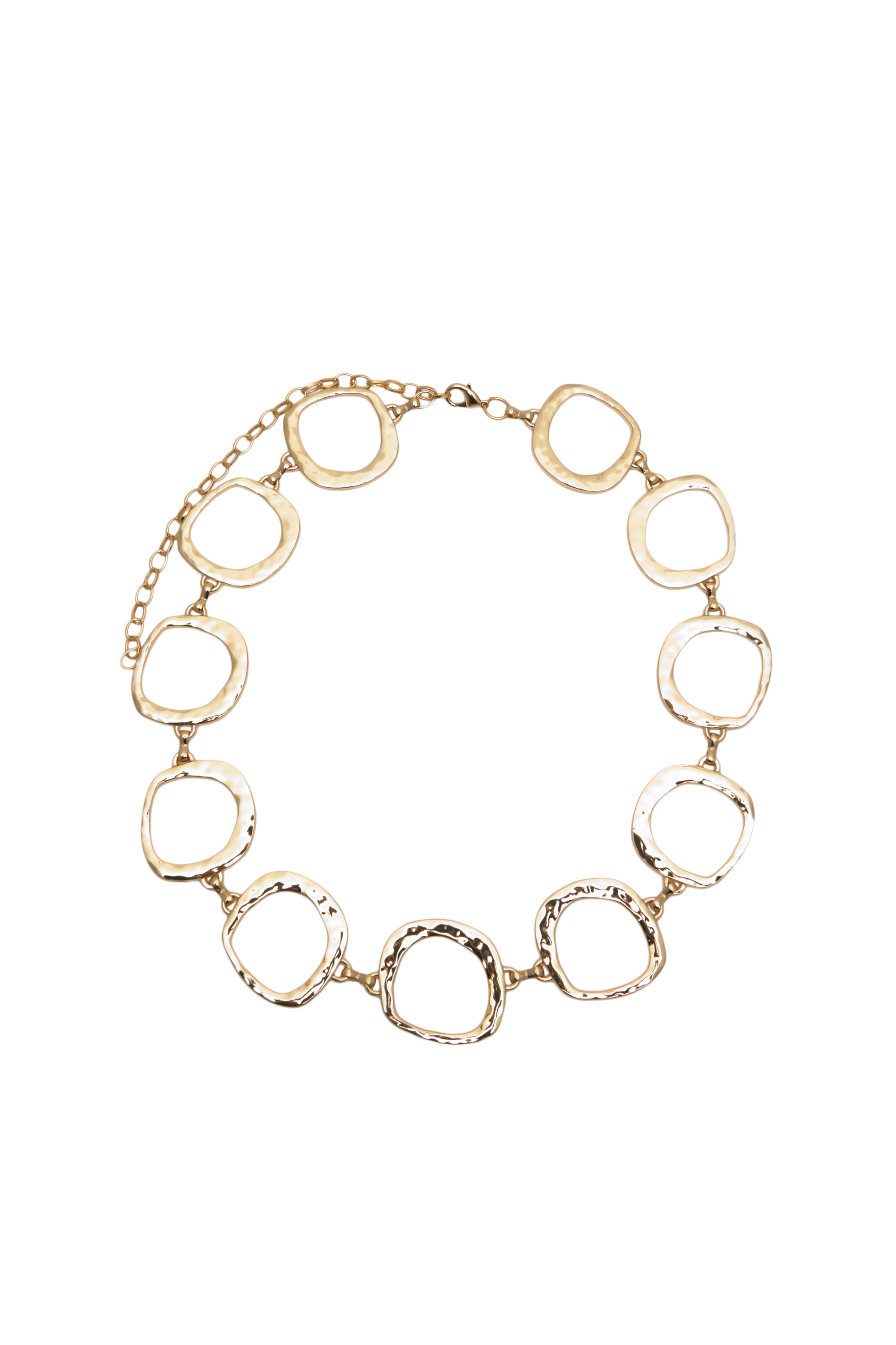 Metallic riem met cirkels