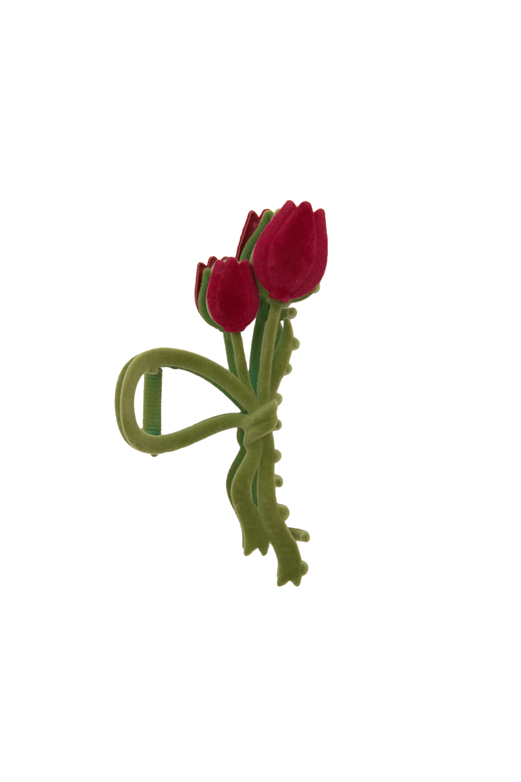 Baršunasta kopča za krzno u obliku cvijeta