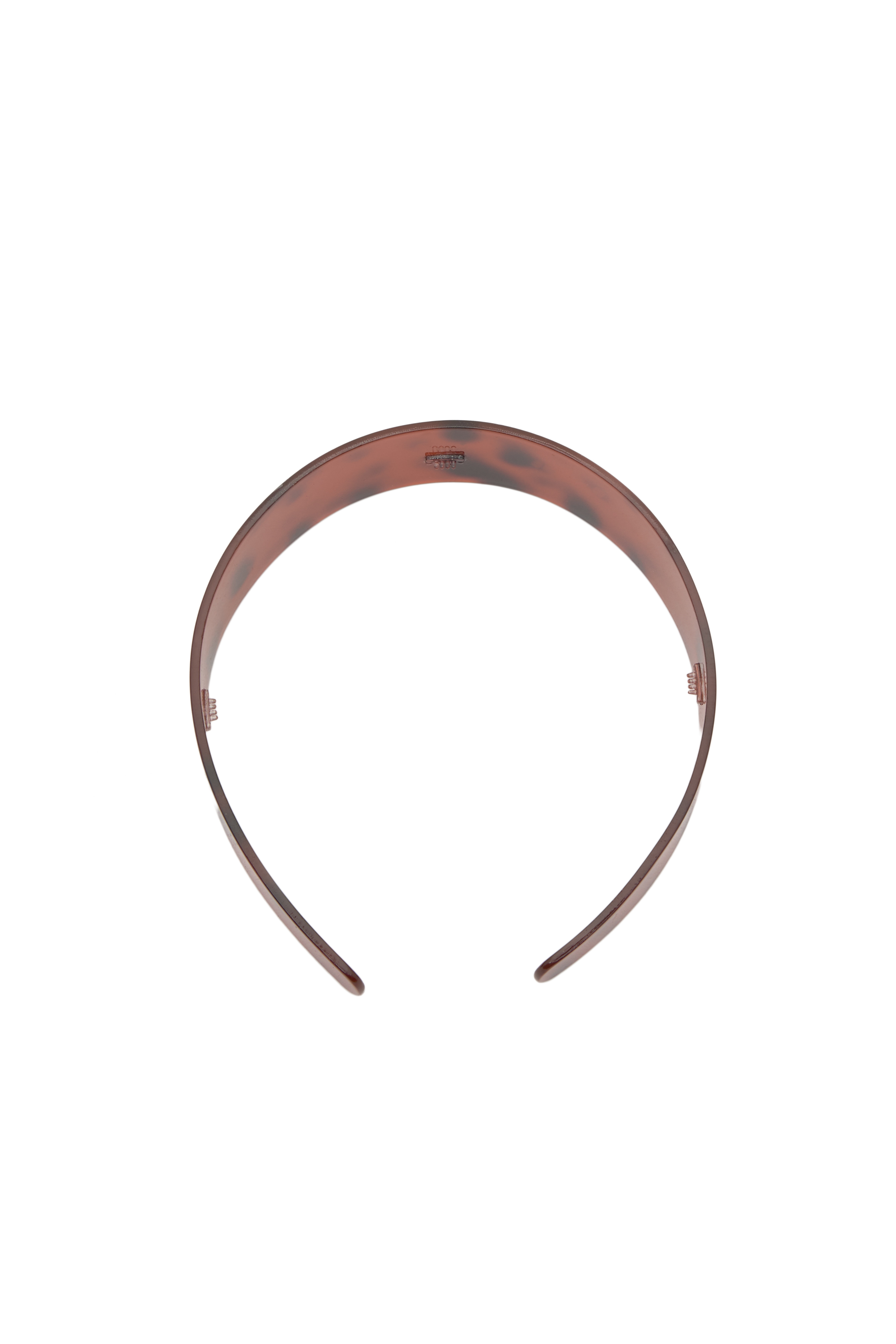 Rigid tortoiseshell-effect headband