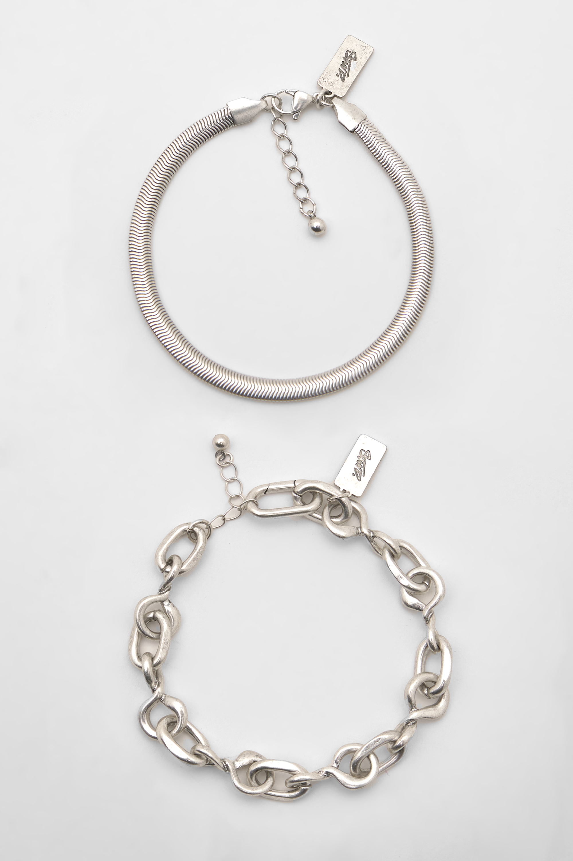Pack of 2 chain bracelets