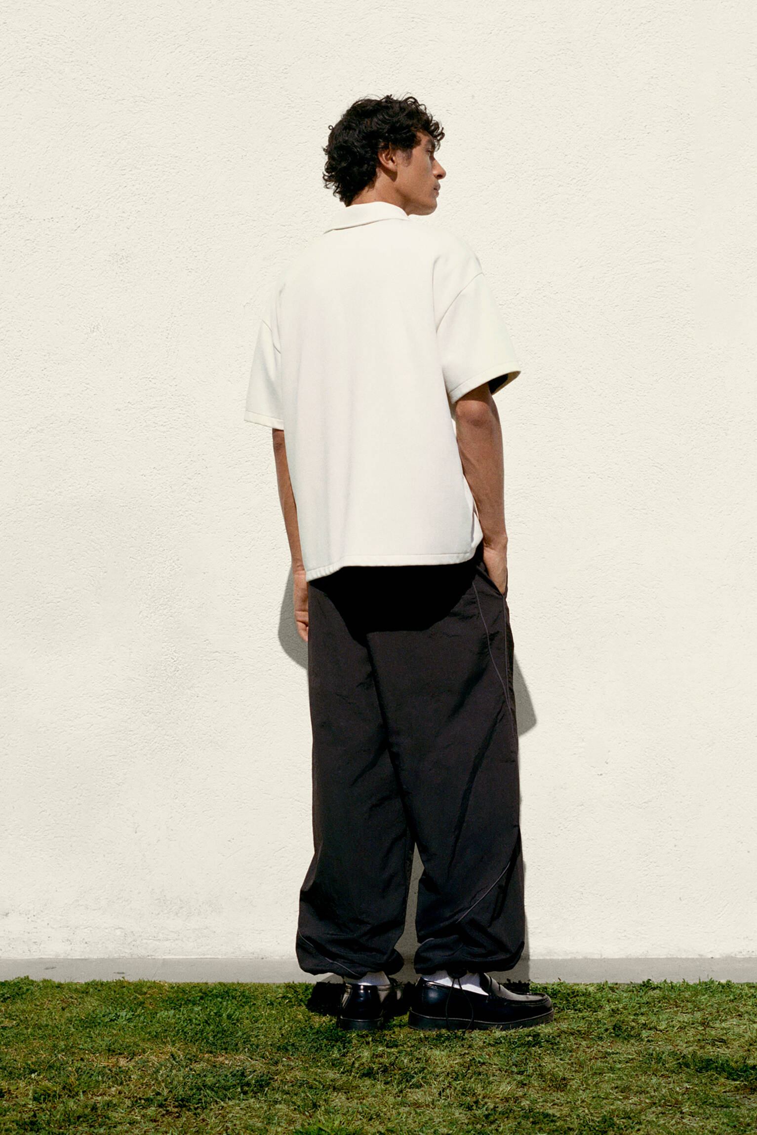 Grafik detaylı interlok fermuarlı polo - Görsel 13