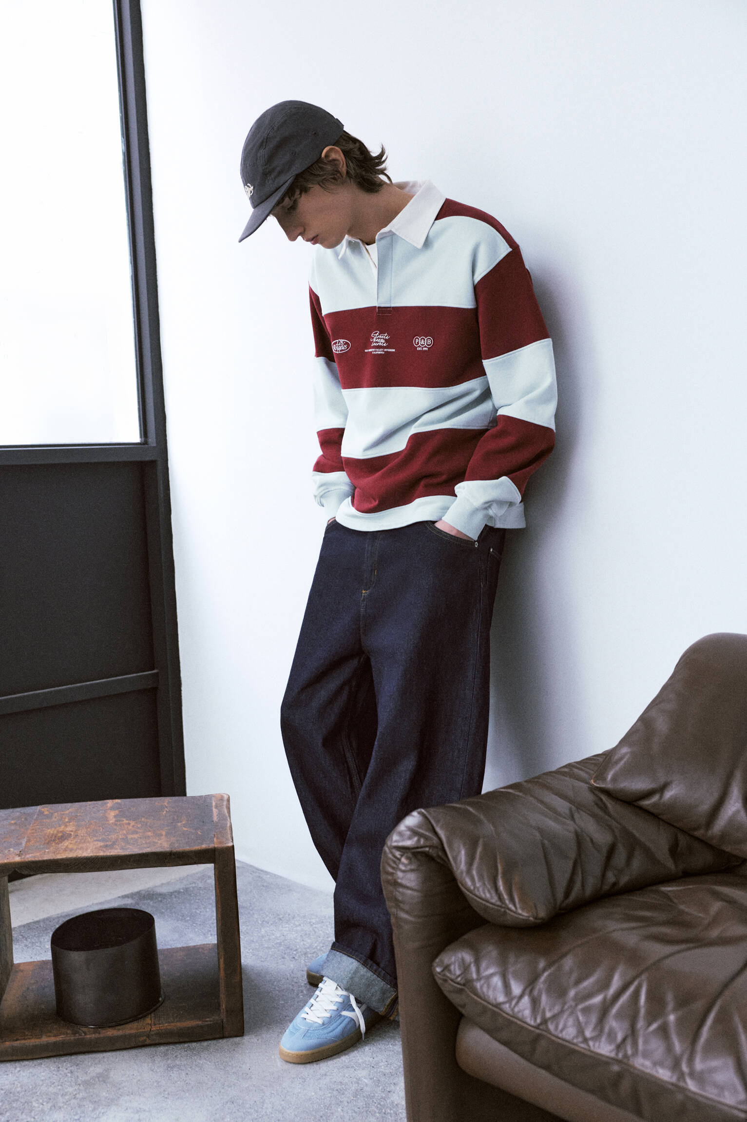 Çizgili uzun kollu polo - Görsel 23