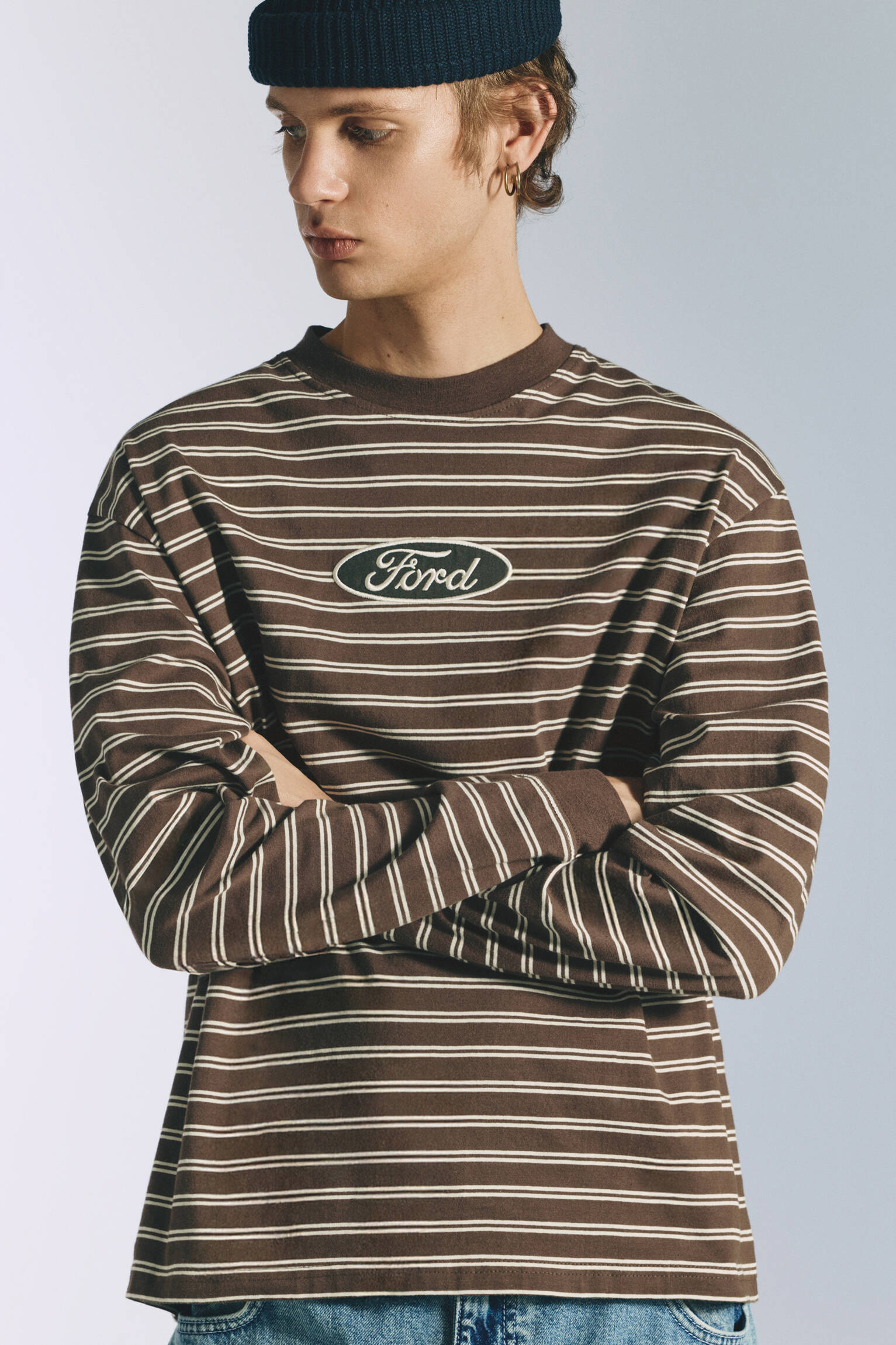 Ford çizgili t-shirt - Görsel 16