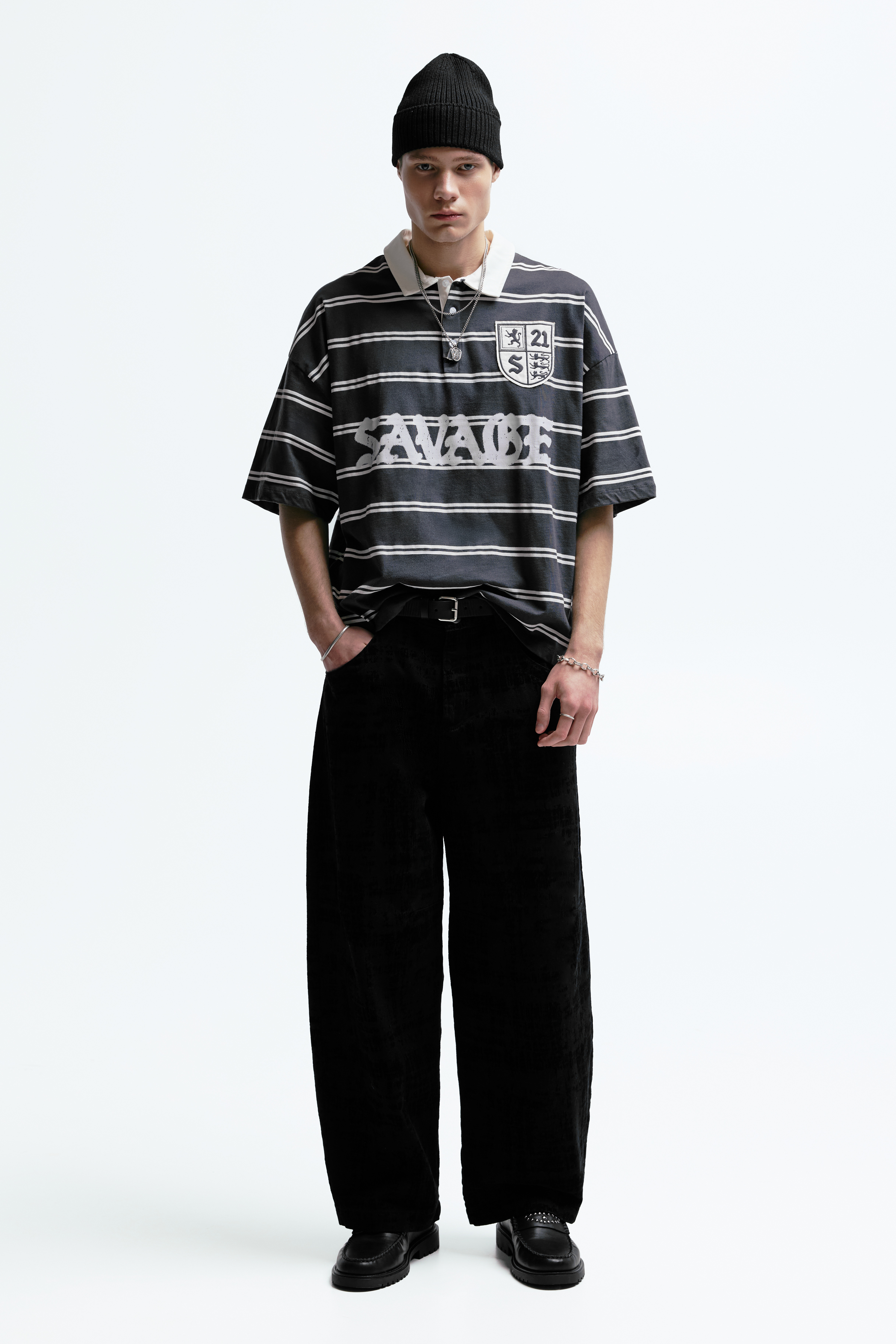 قميص بولو مخطط 21 سافاج