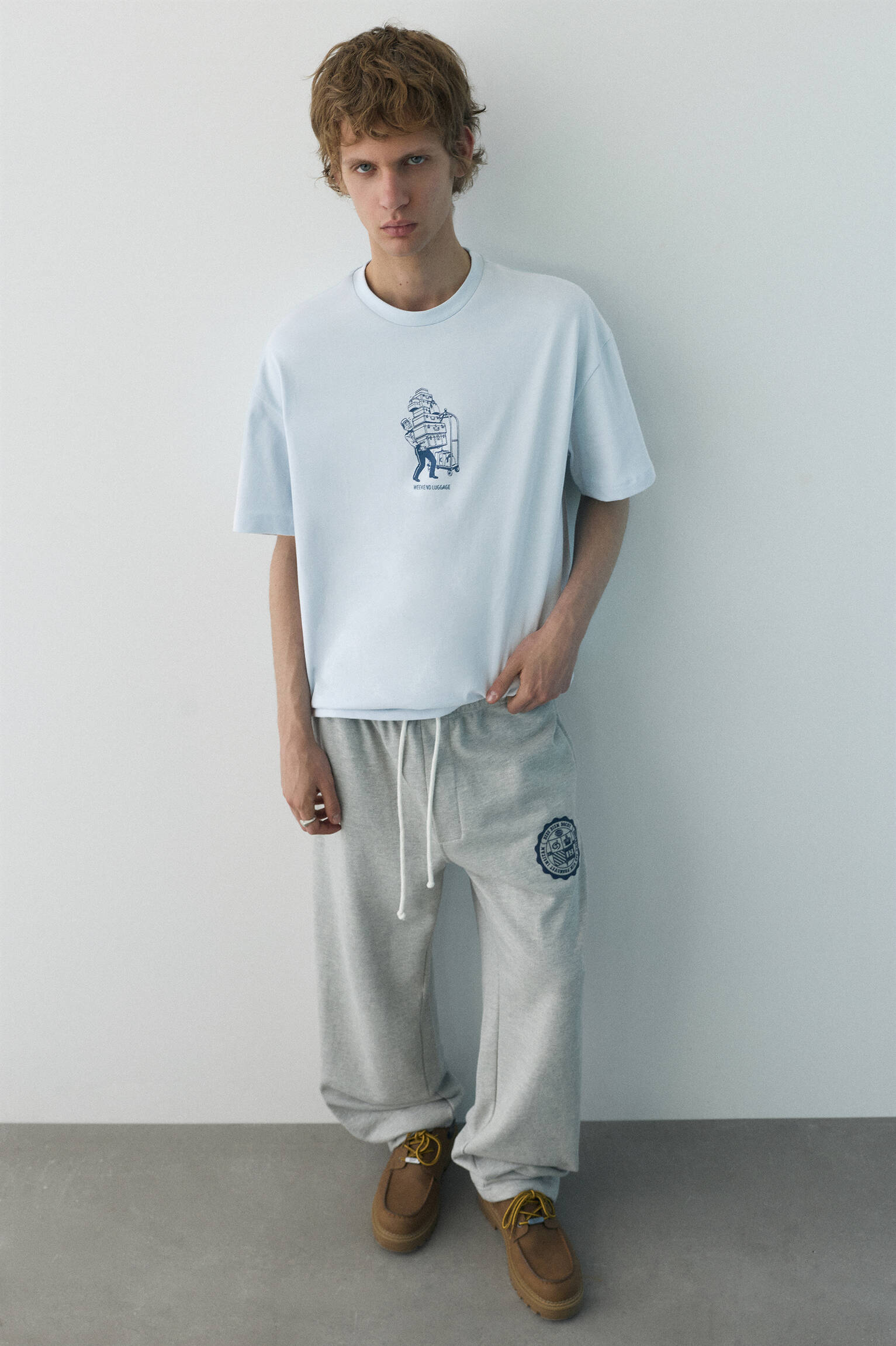 Kutulu grafik t-shirt - Görsel 17