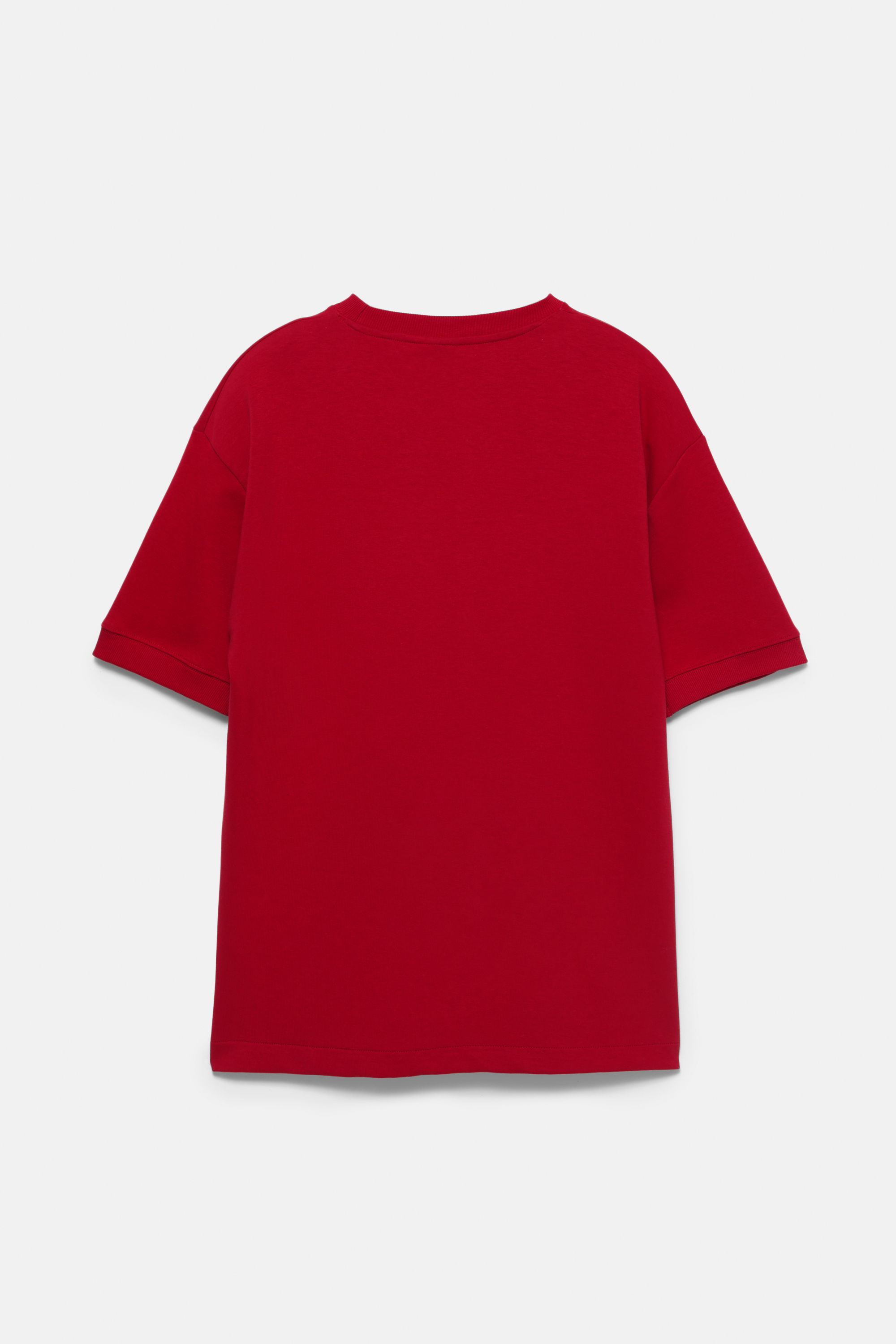 Sweatshirt de manga curta com interlock