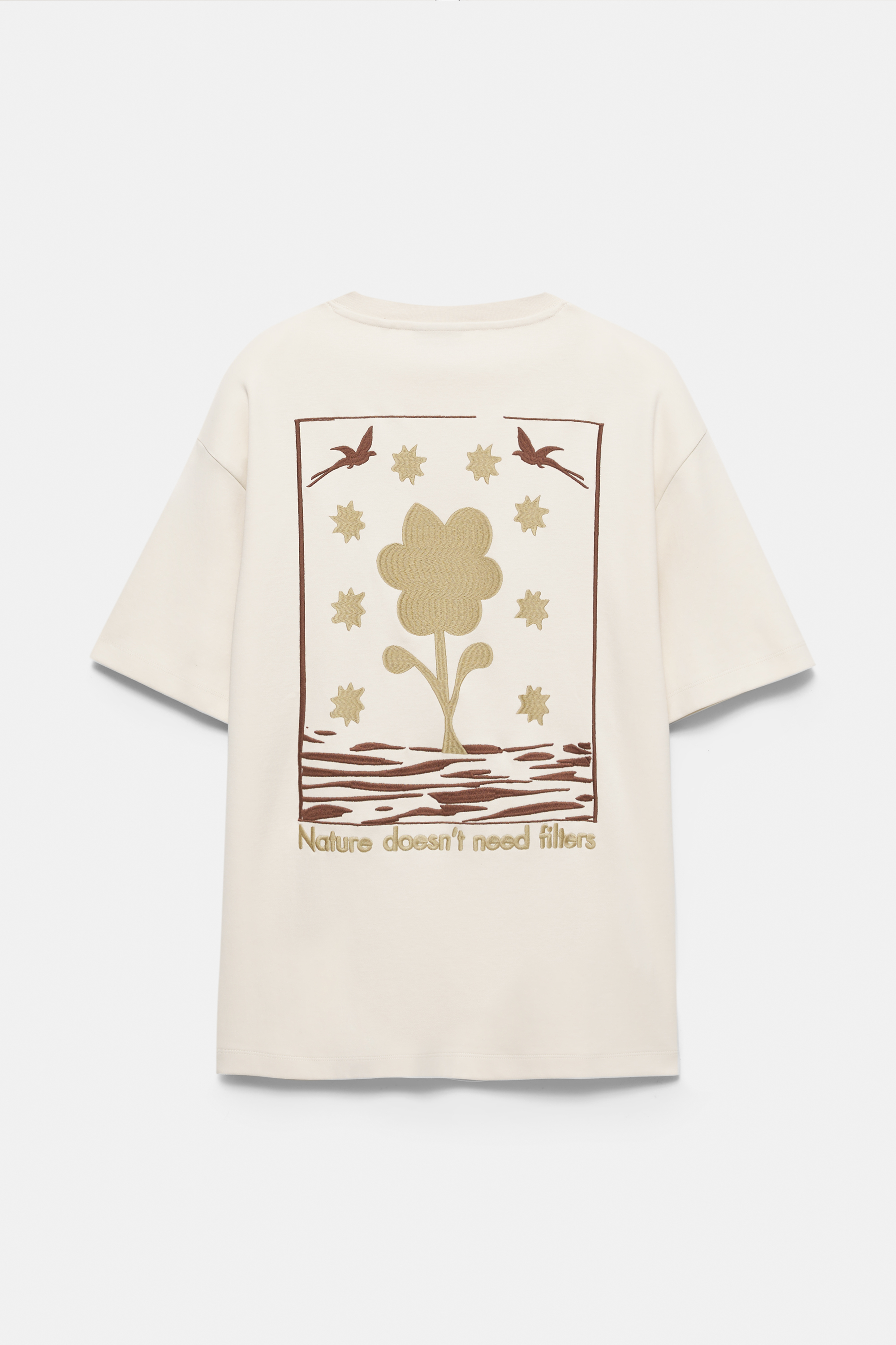 Dessuadora màniga curta brodada