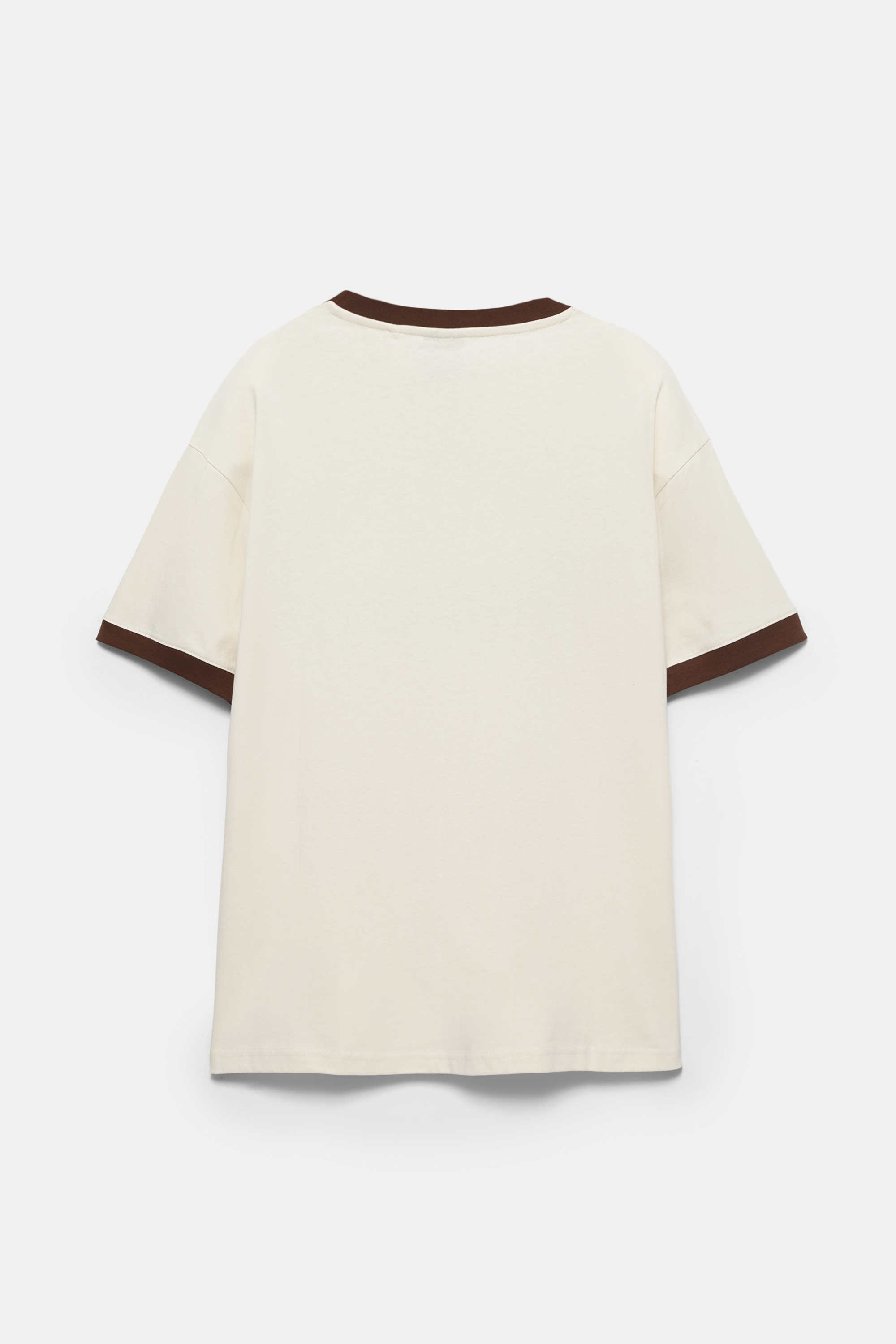 Camiseta gráfico rib contraste