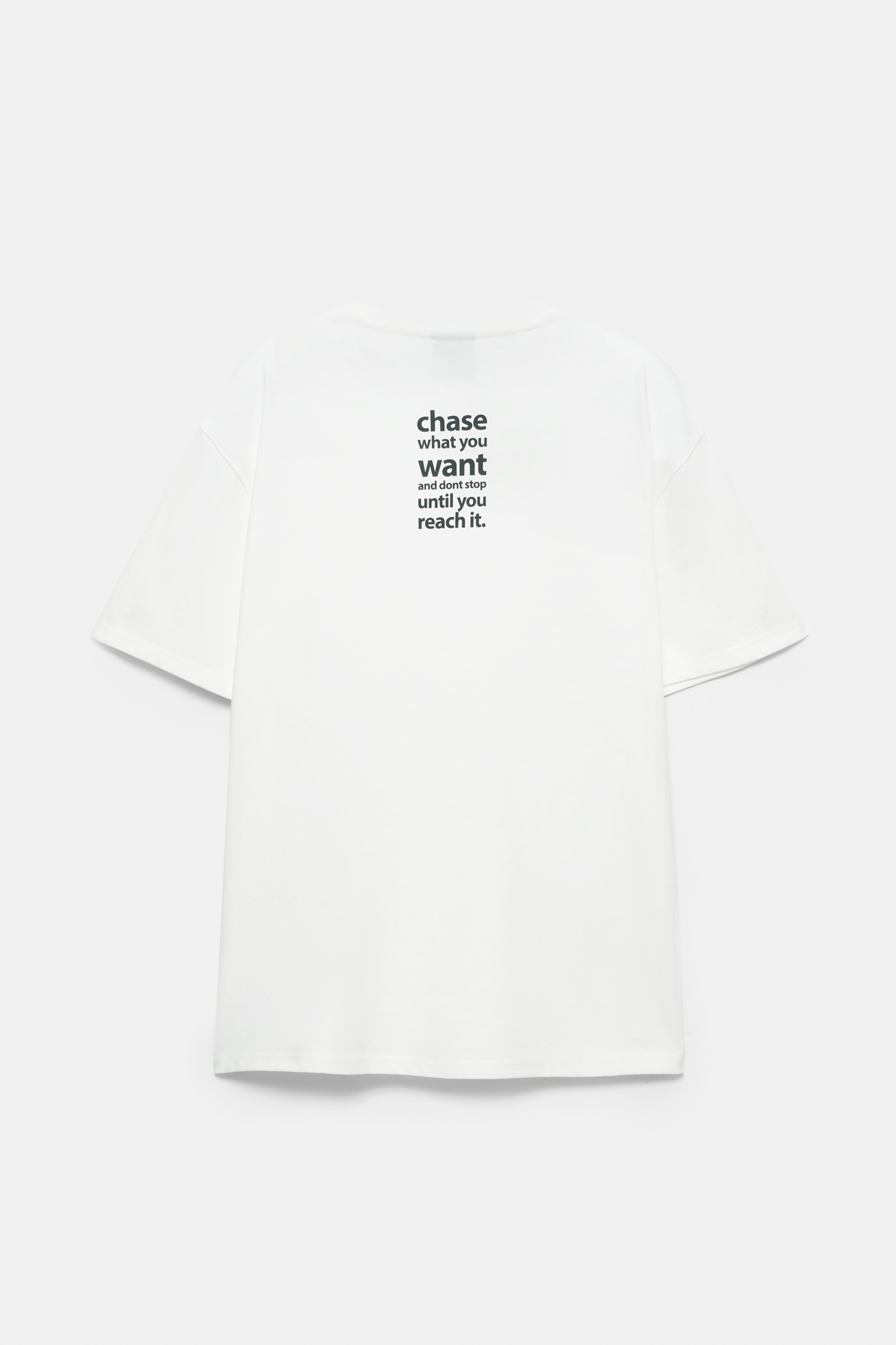 Camiseta manga corta texto