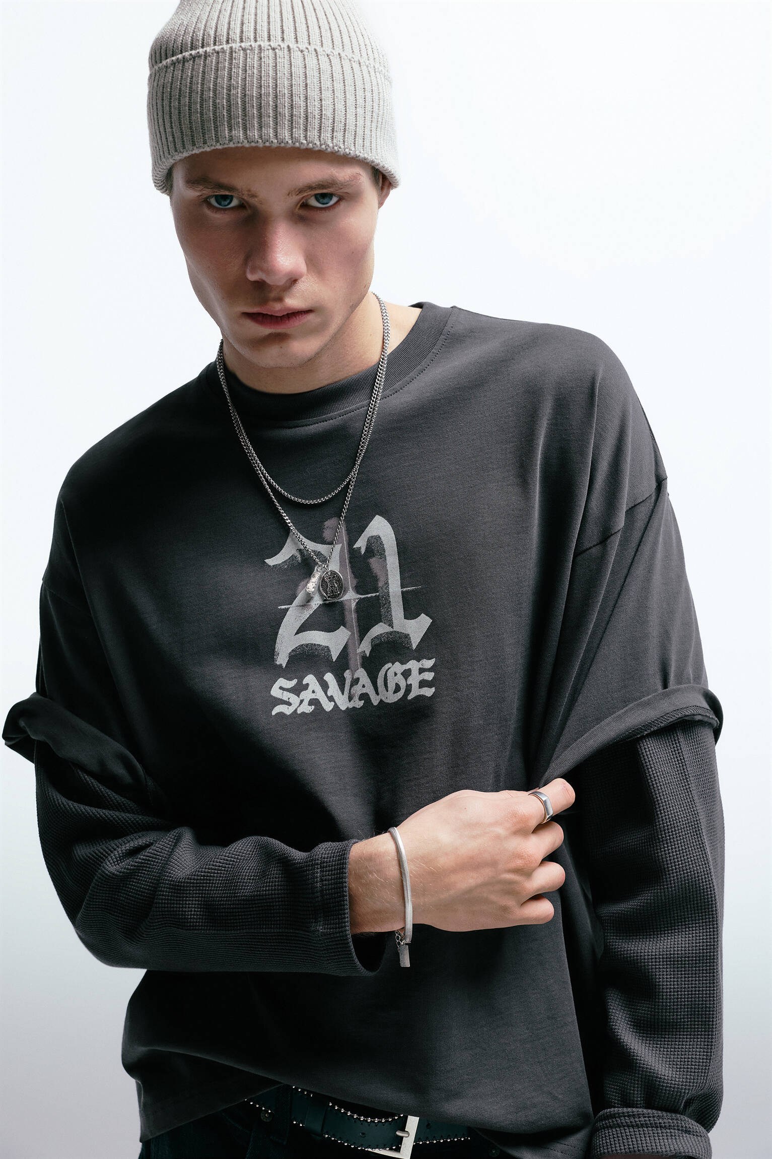 21 Savage çift kollu t-shirt - Görsel 18