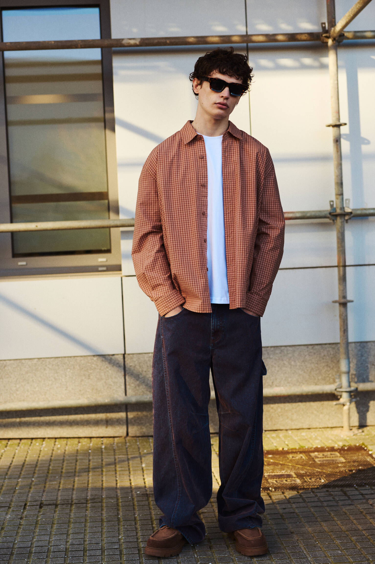 Turuncu kareli gömlek - Görsel 28