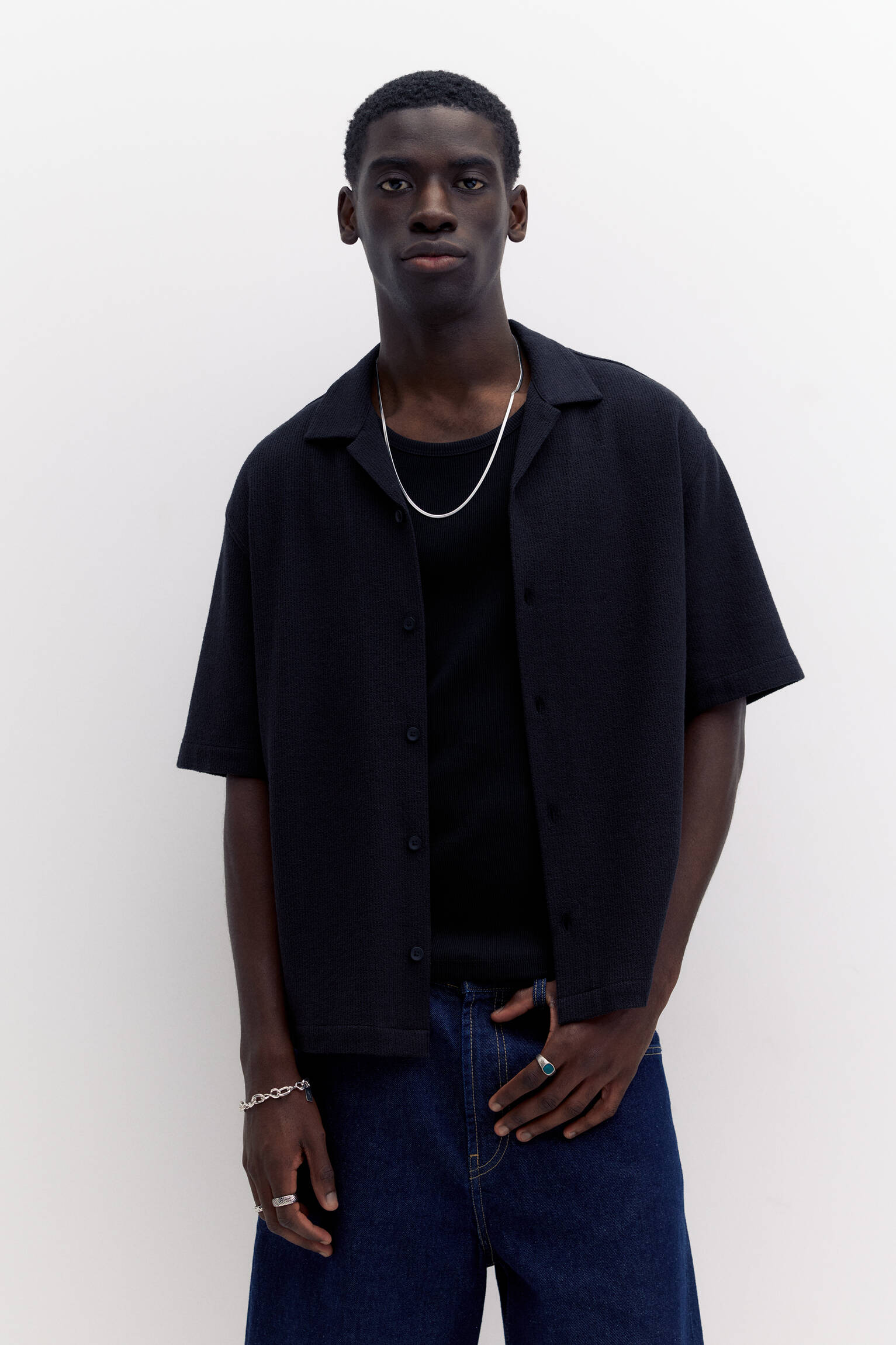 Kısa kollu havlu gömlek - Görsel 54