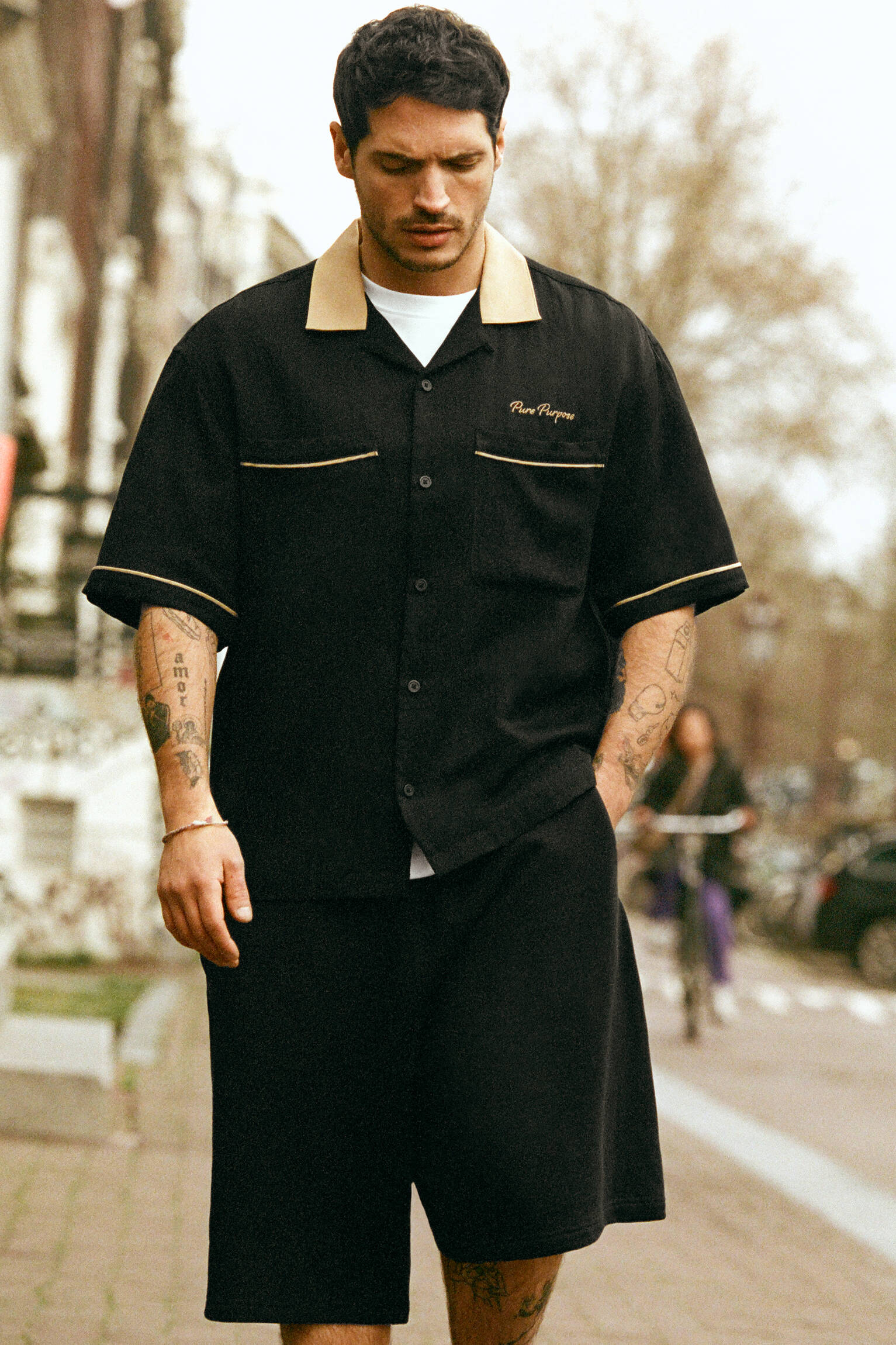 Kısa kollu bowling gömlek - Görsel 20