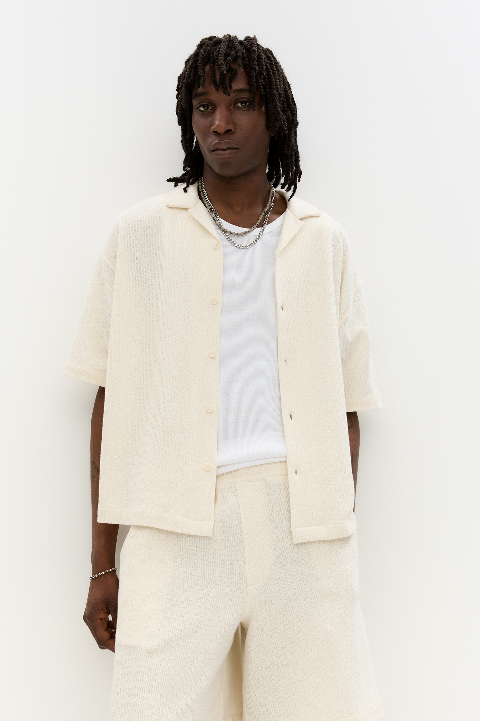 Short sleeve rustic shirt