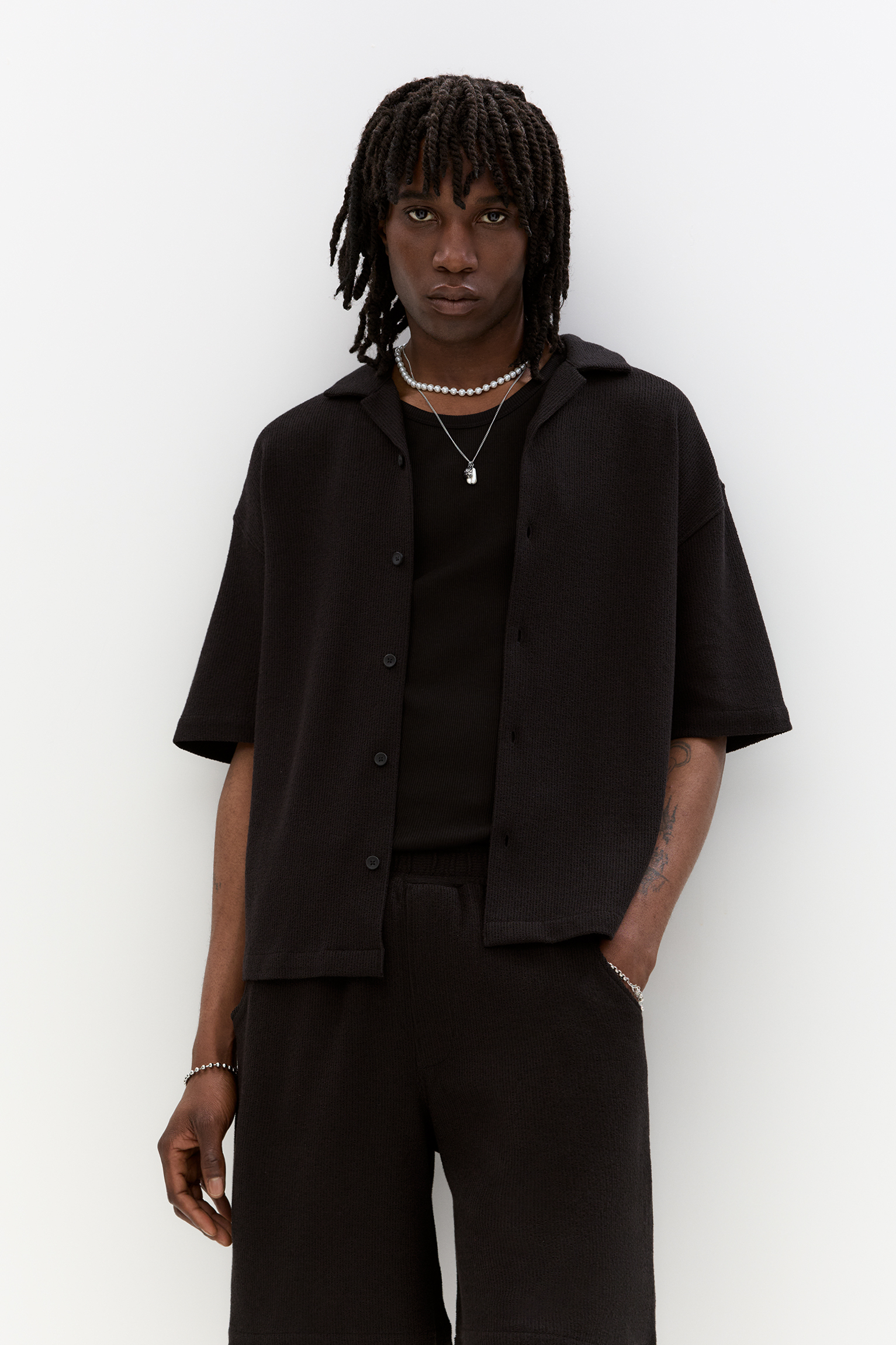 Short sleeve rustic shirt