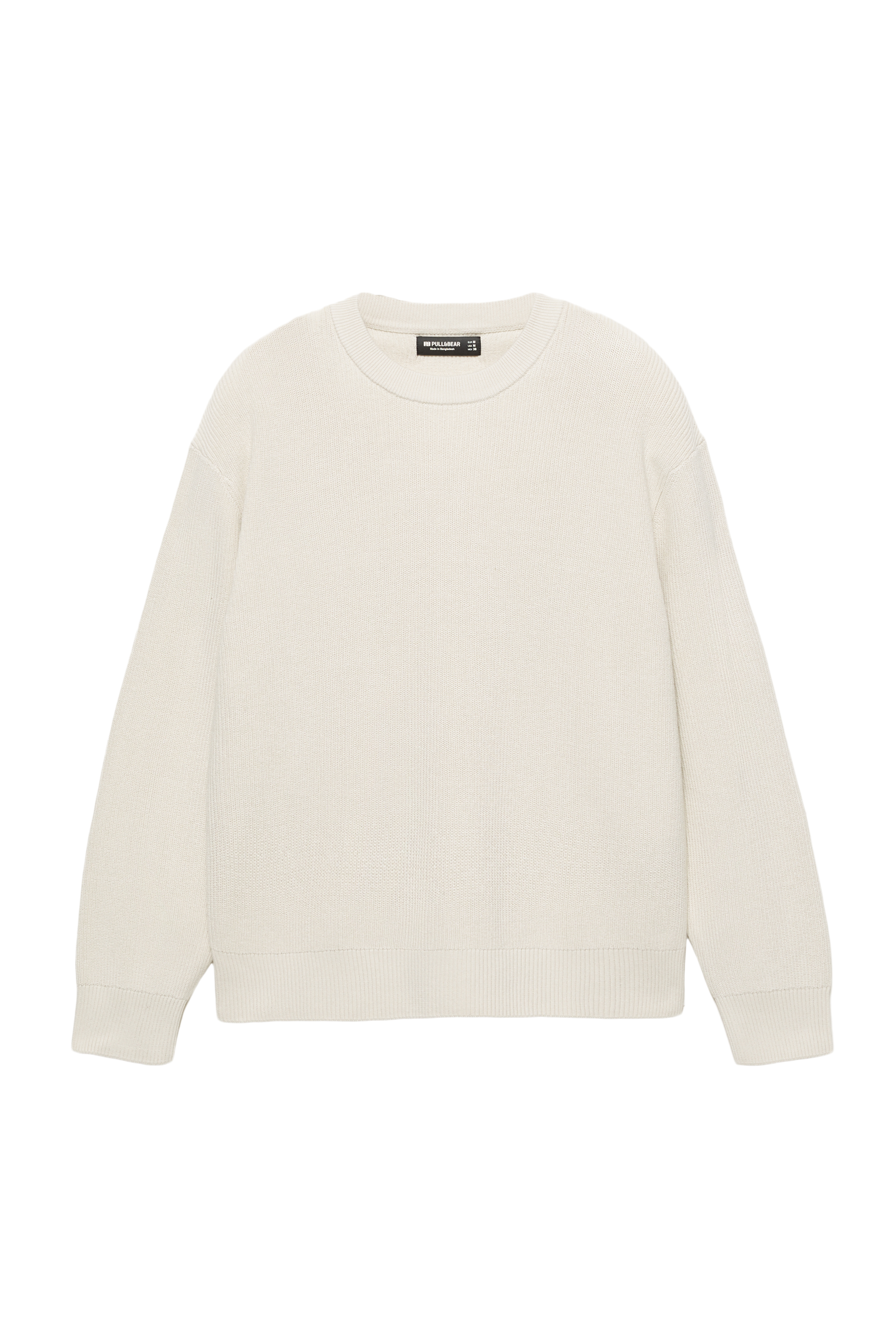 سويتر بياقة دائرية ومنسوج