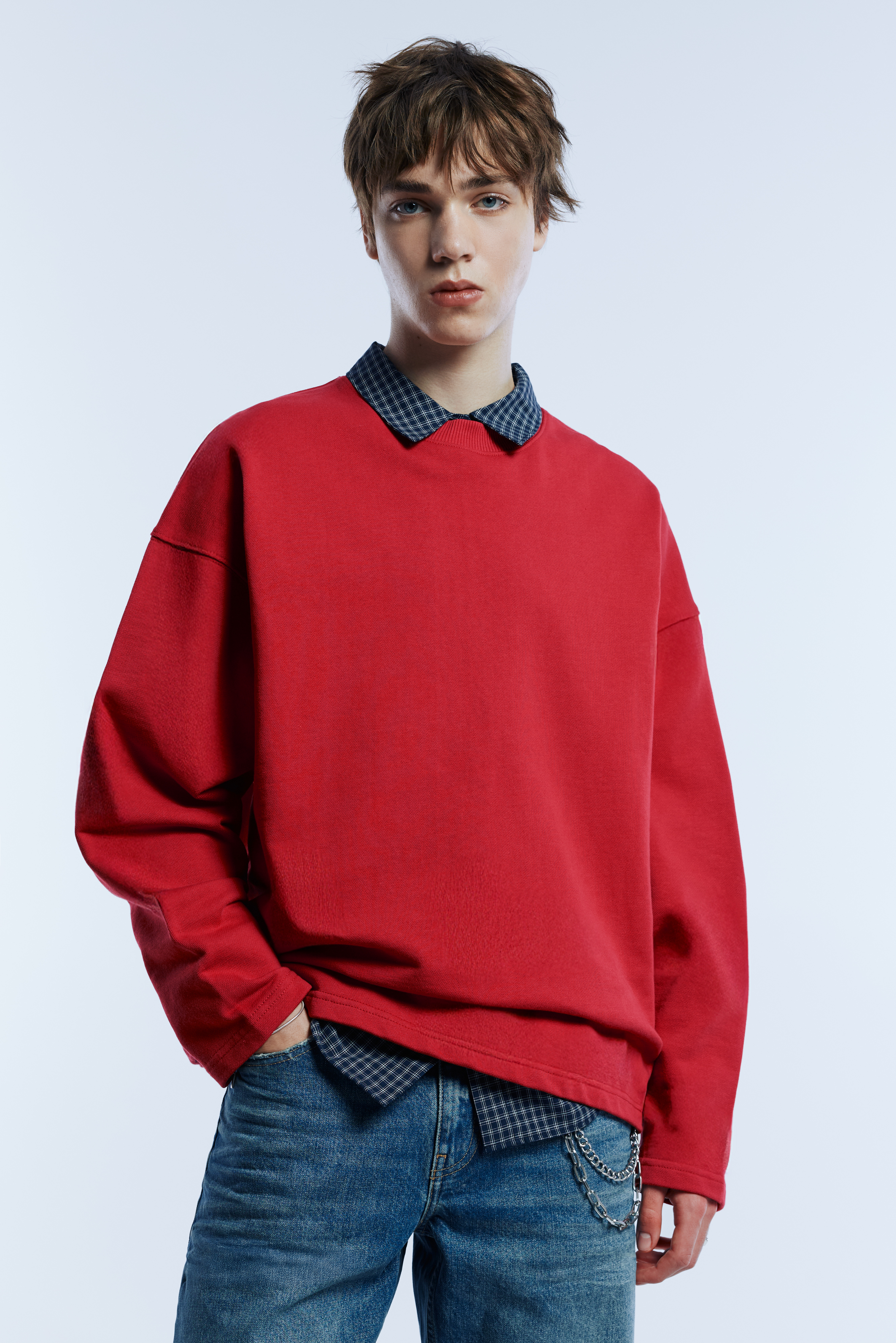 Sweat rouge à motif STWD