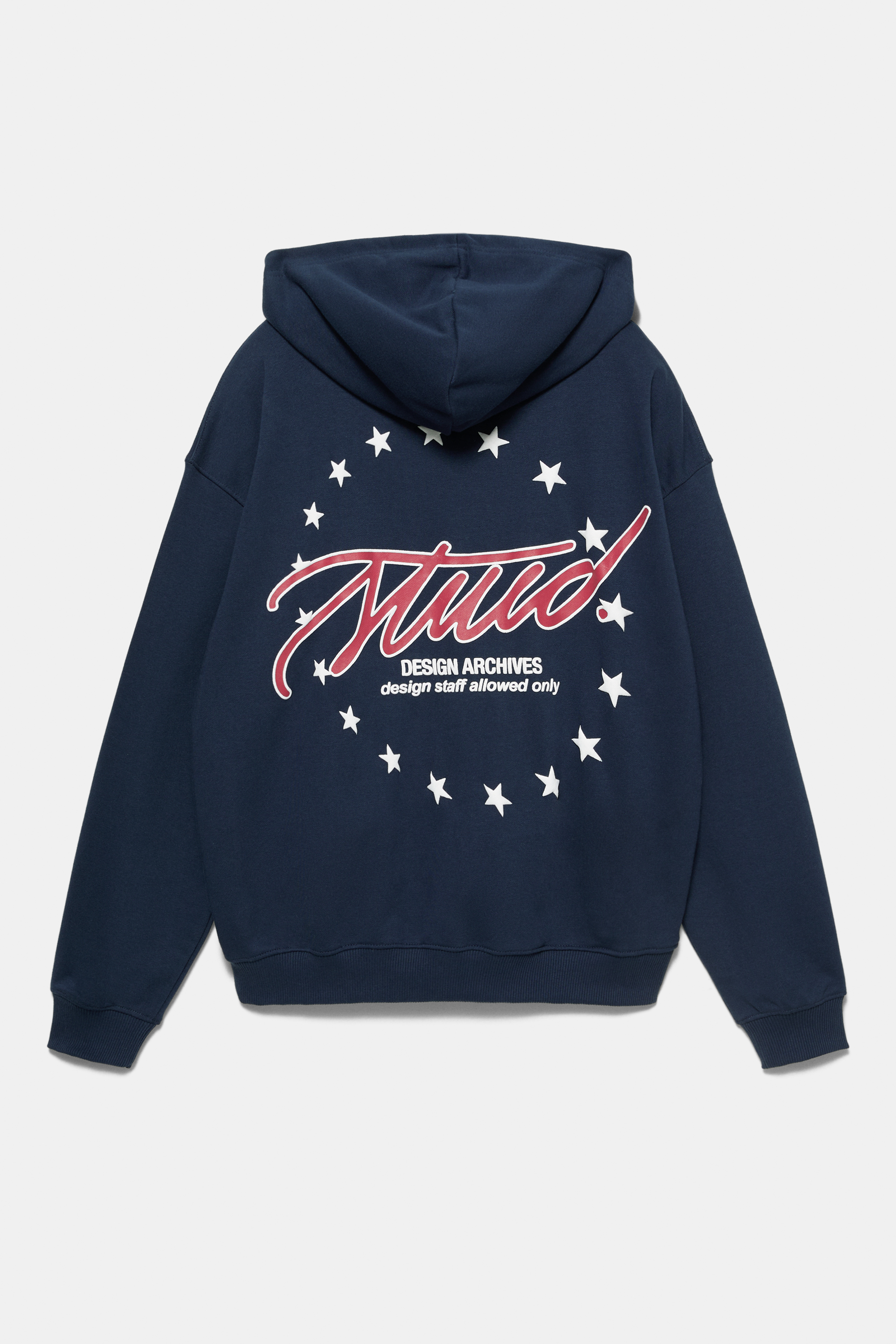 Felpa Con Cappuccio Uomo – Teschio E Ossa Incrociate – Blu Navy Taglia L