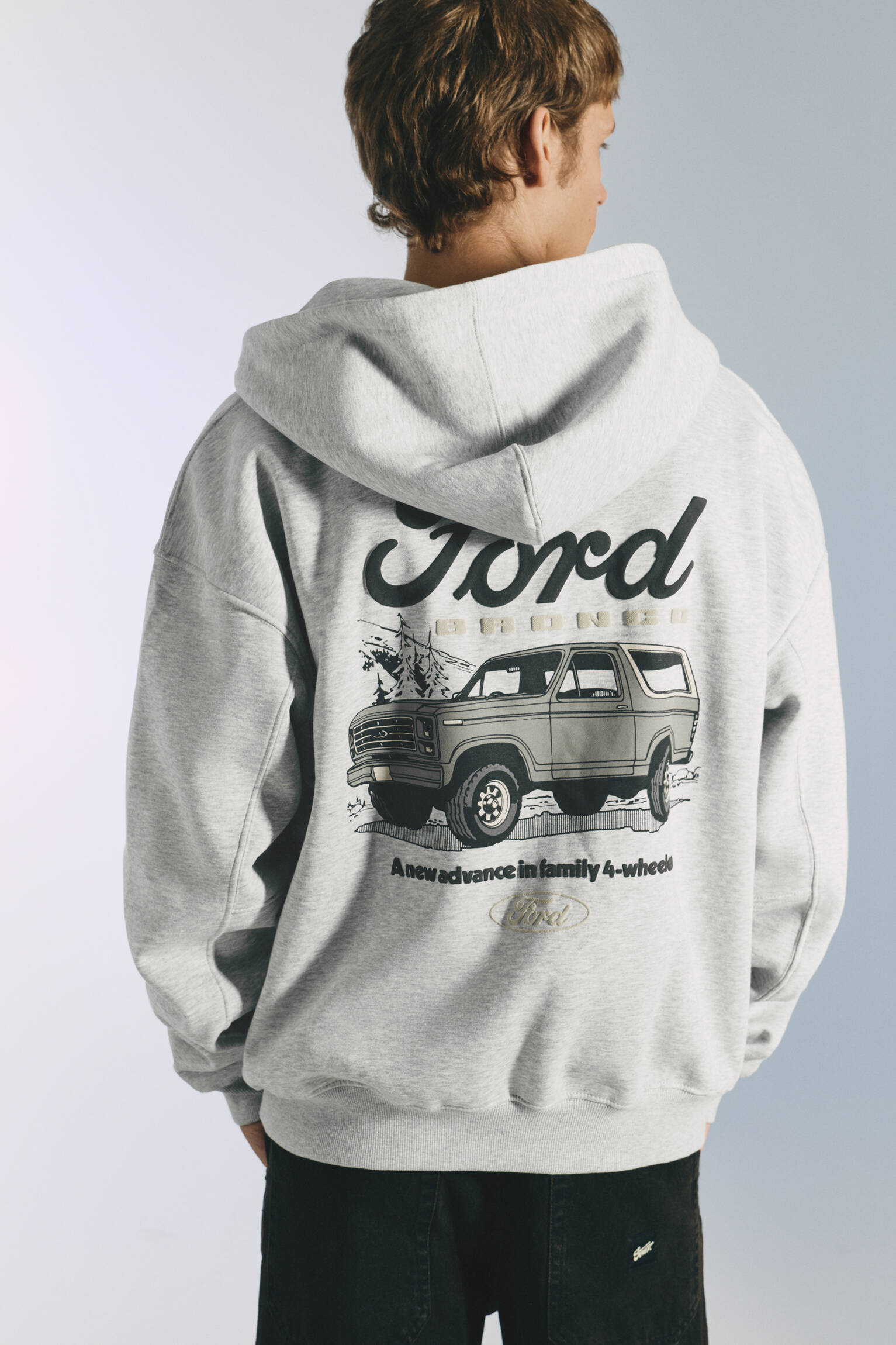 Fermuarlı kapüşonlu Ford sweatshirt - Görsel 14