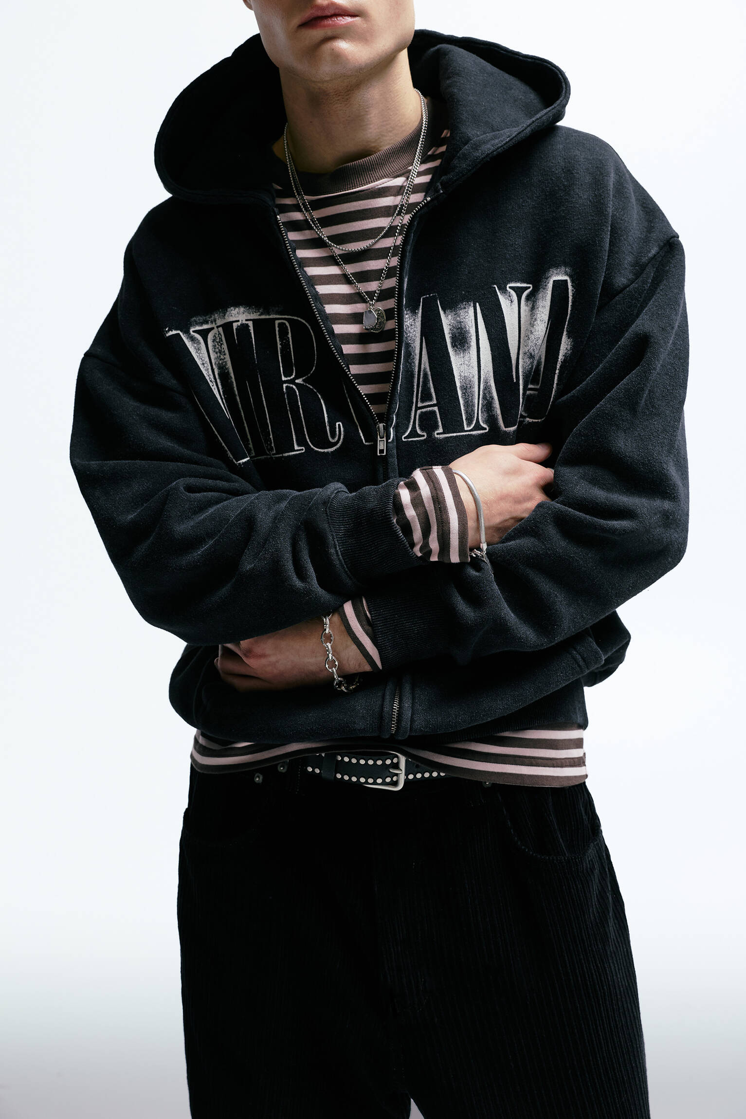 Nirvana fermuarlı kapüşonlu sweatshirt - Görsel 20